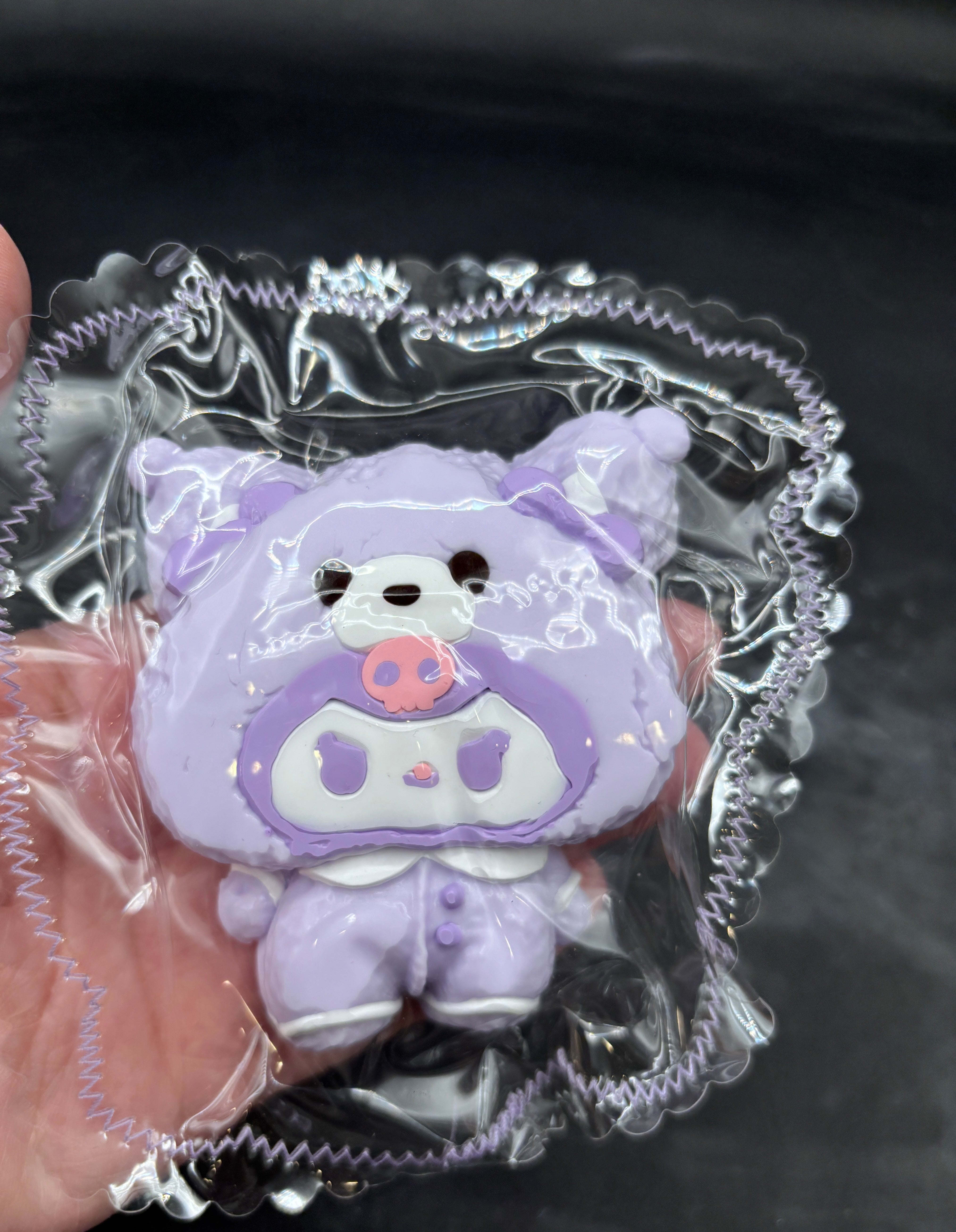 Cute purple KK pajamas Taba Squishy Toy
