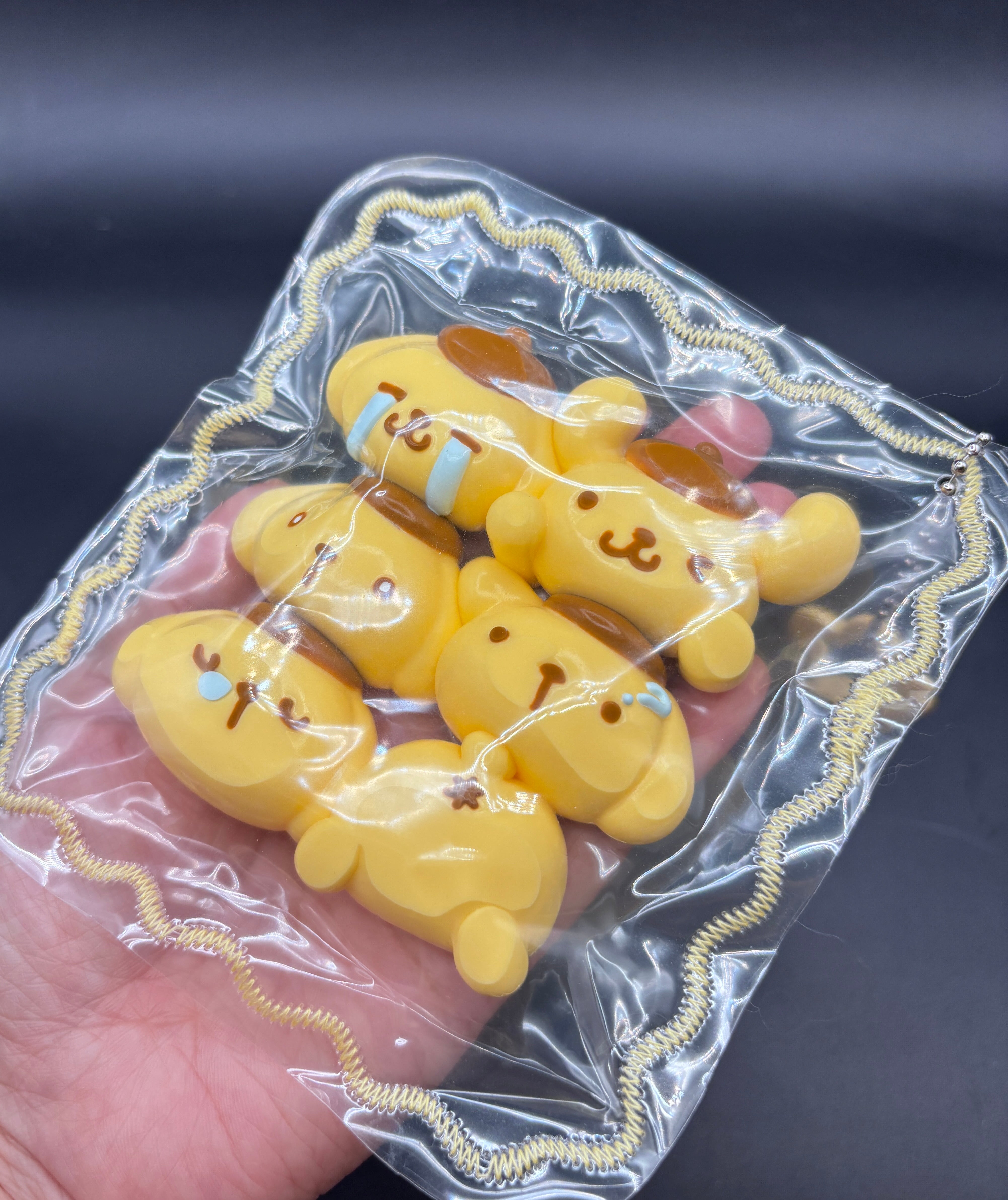 Pack of 6 pompompurin emojicons cute soft large taba squishy