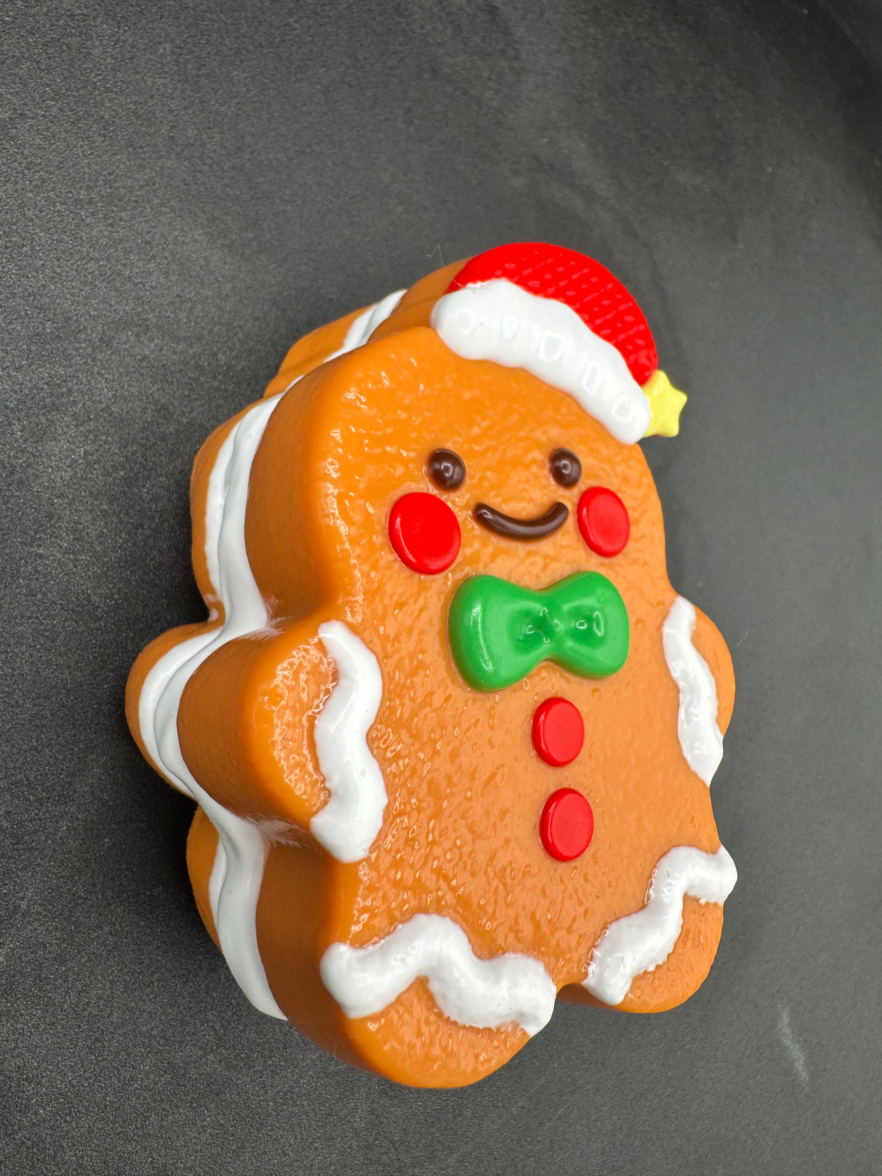 Christmas Gingerbread Detailed Cookie Taba Squishy Toy