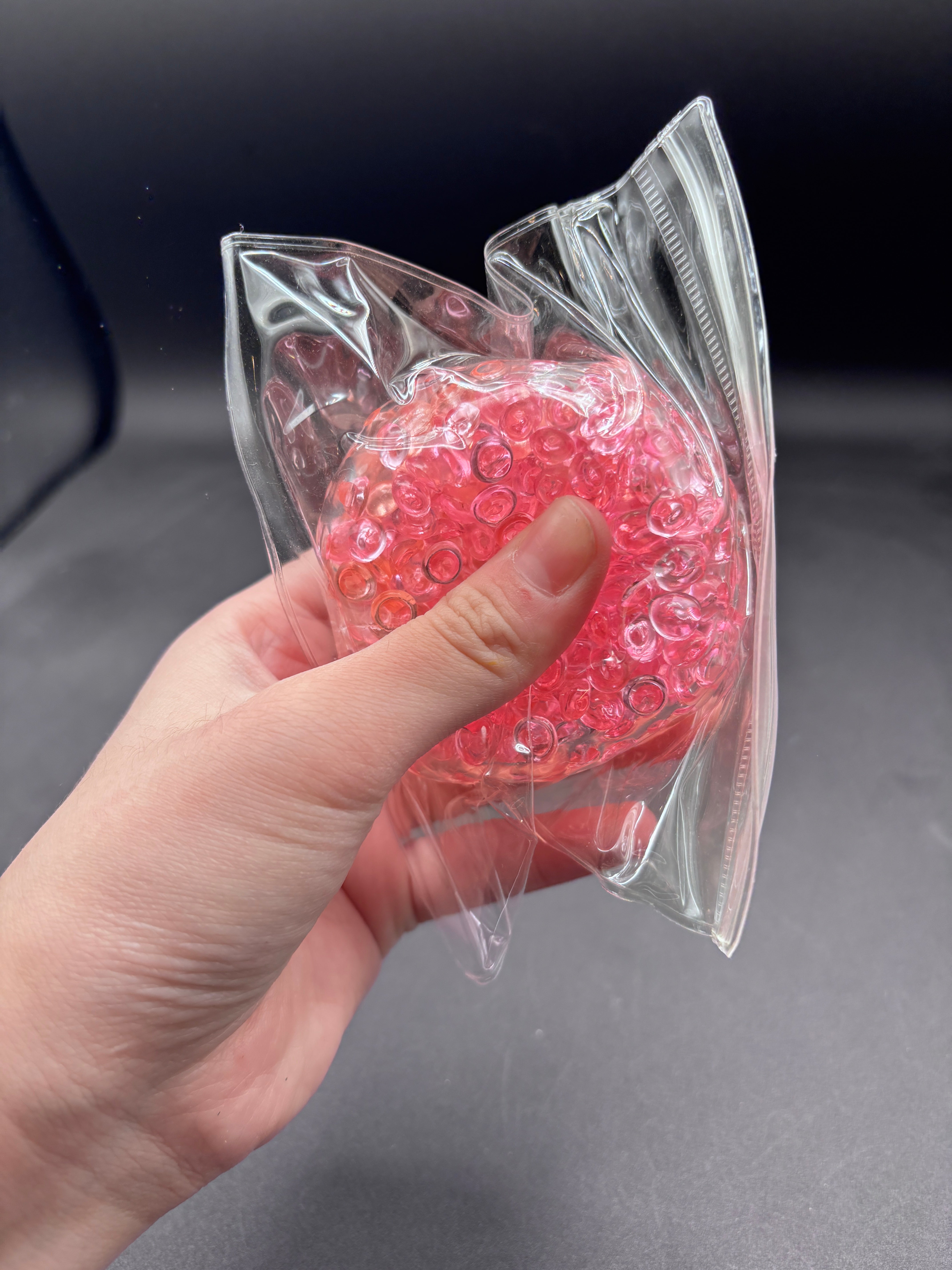 Crunchy fish bead ball pink ombre Stress Ball