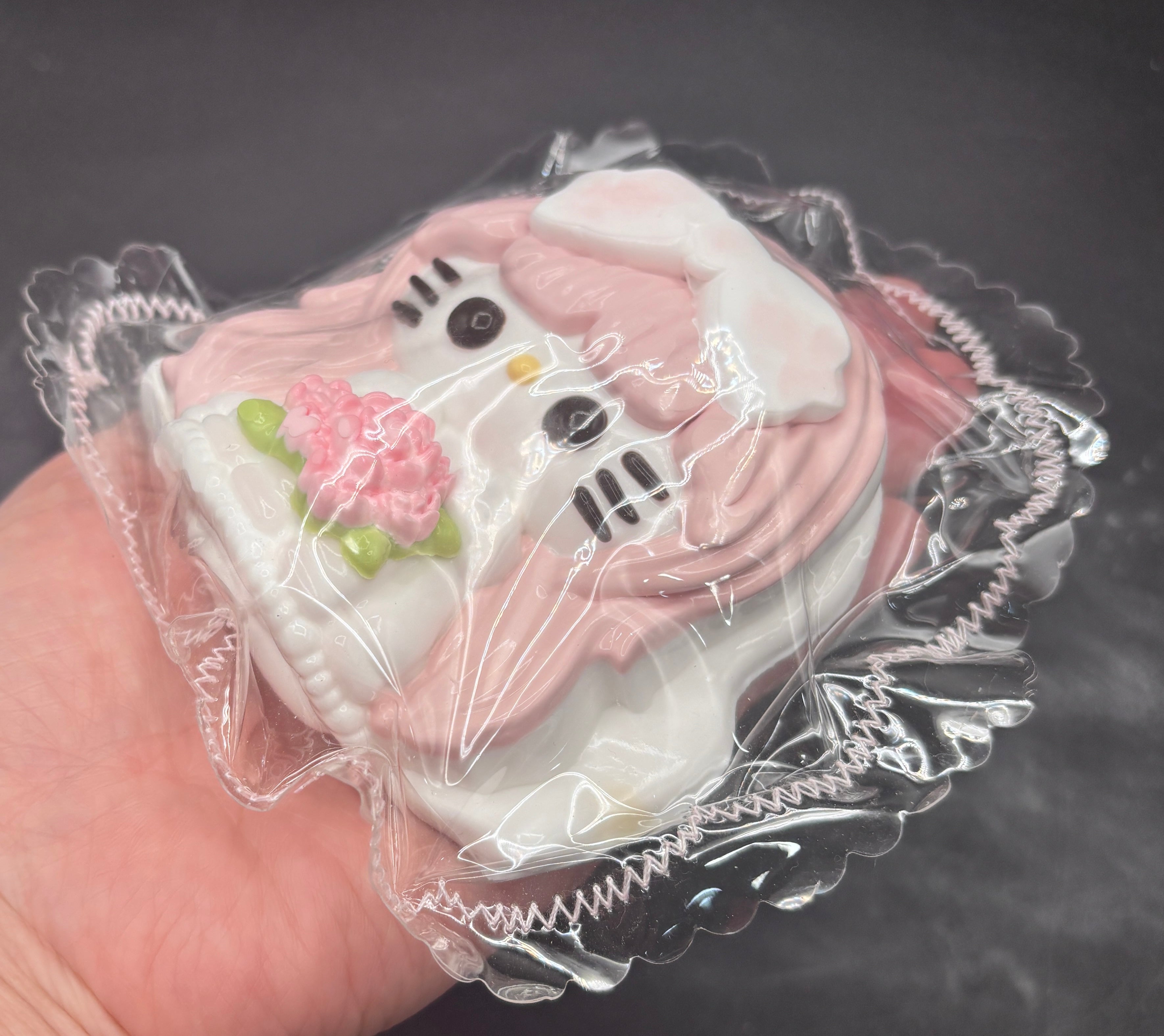 HK bridal maid with flowers (pink or purple) Taba Squishy Toy
