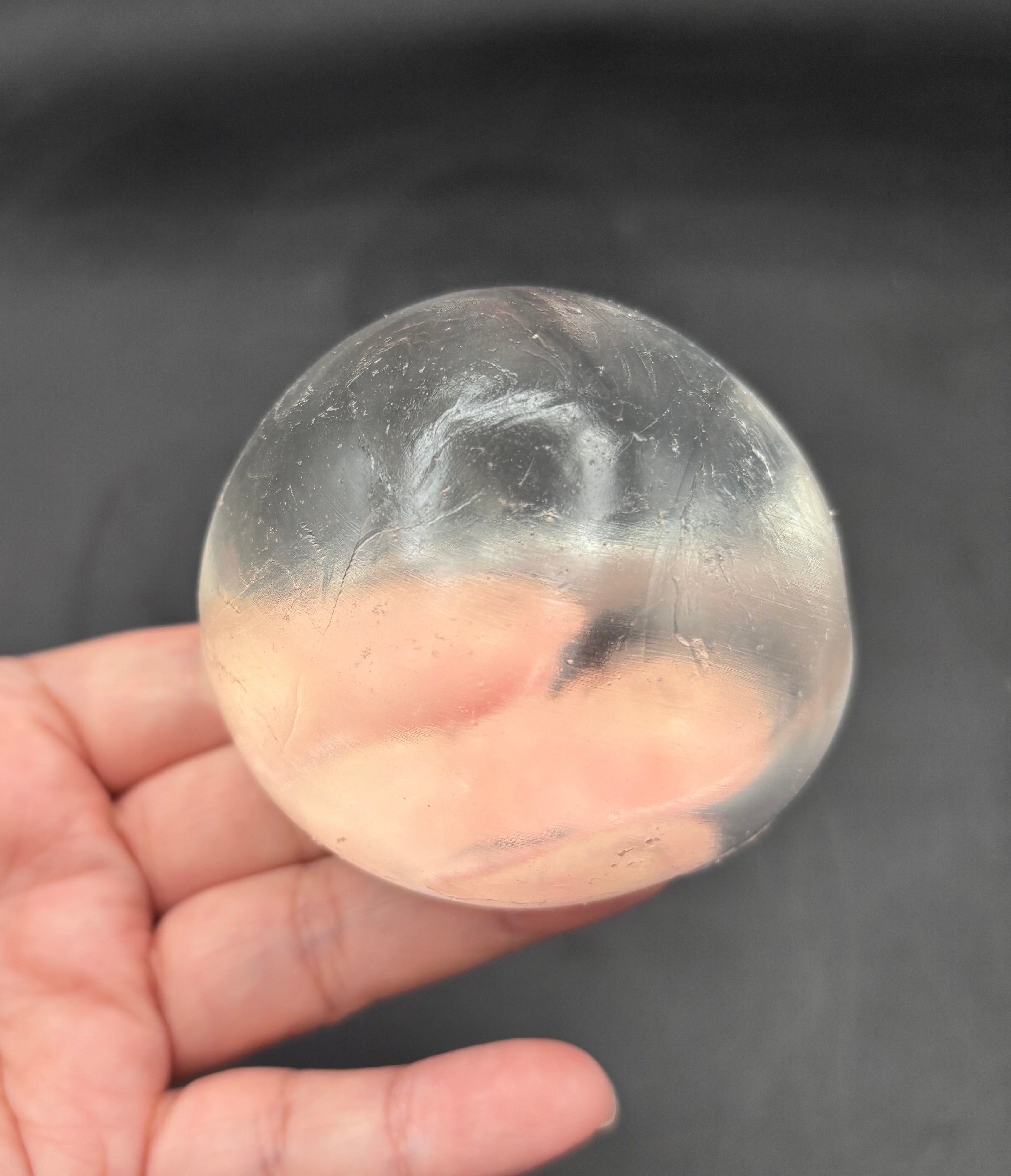 Taba Squishy Clear water textured large dome shaped soft squishy (able to make bubbles like photo) syringe not included