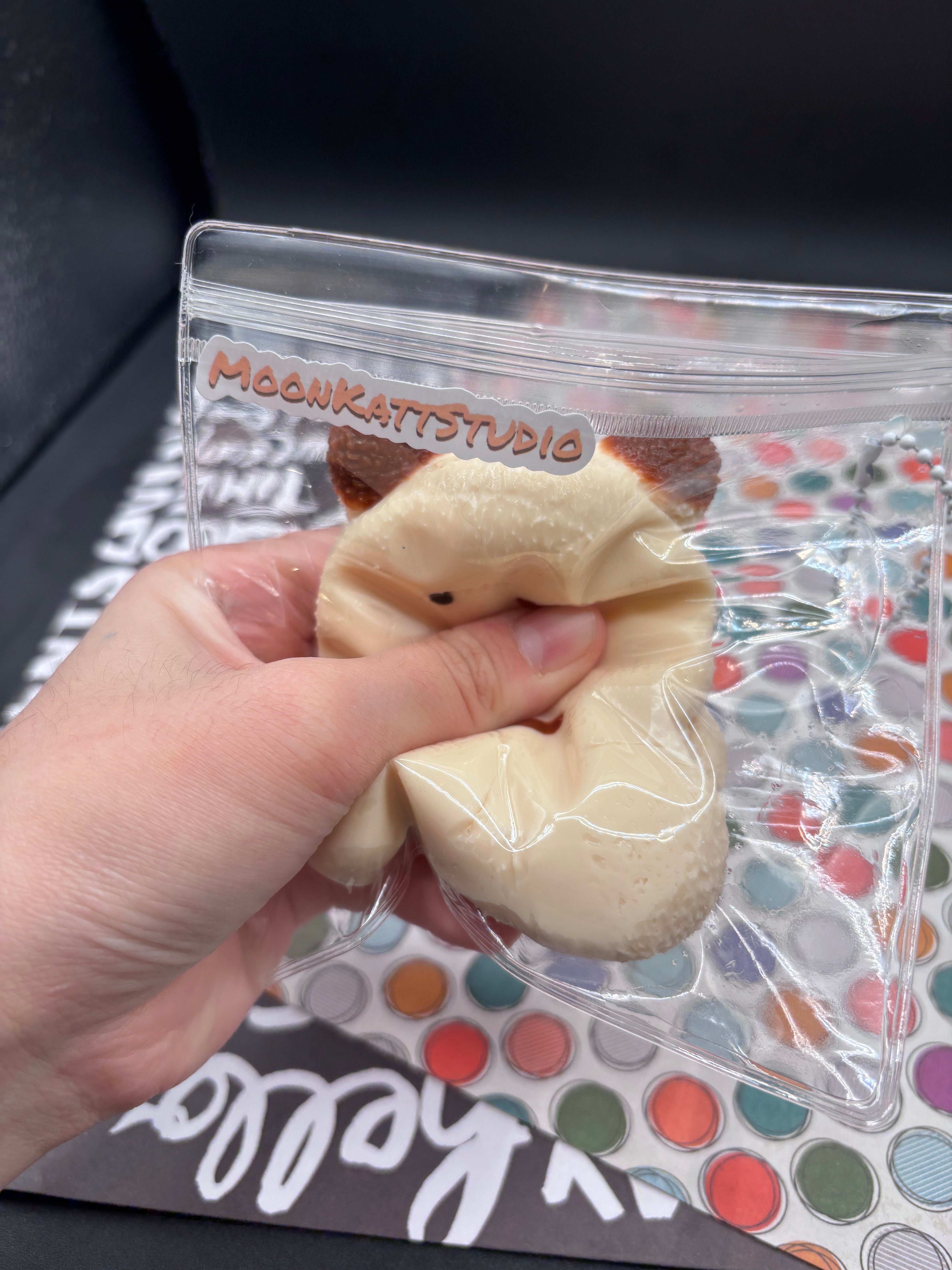 Puppy Coffee Colored Taba Squishy Toy