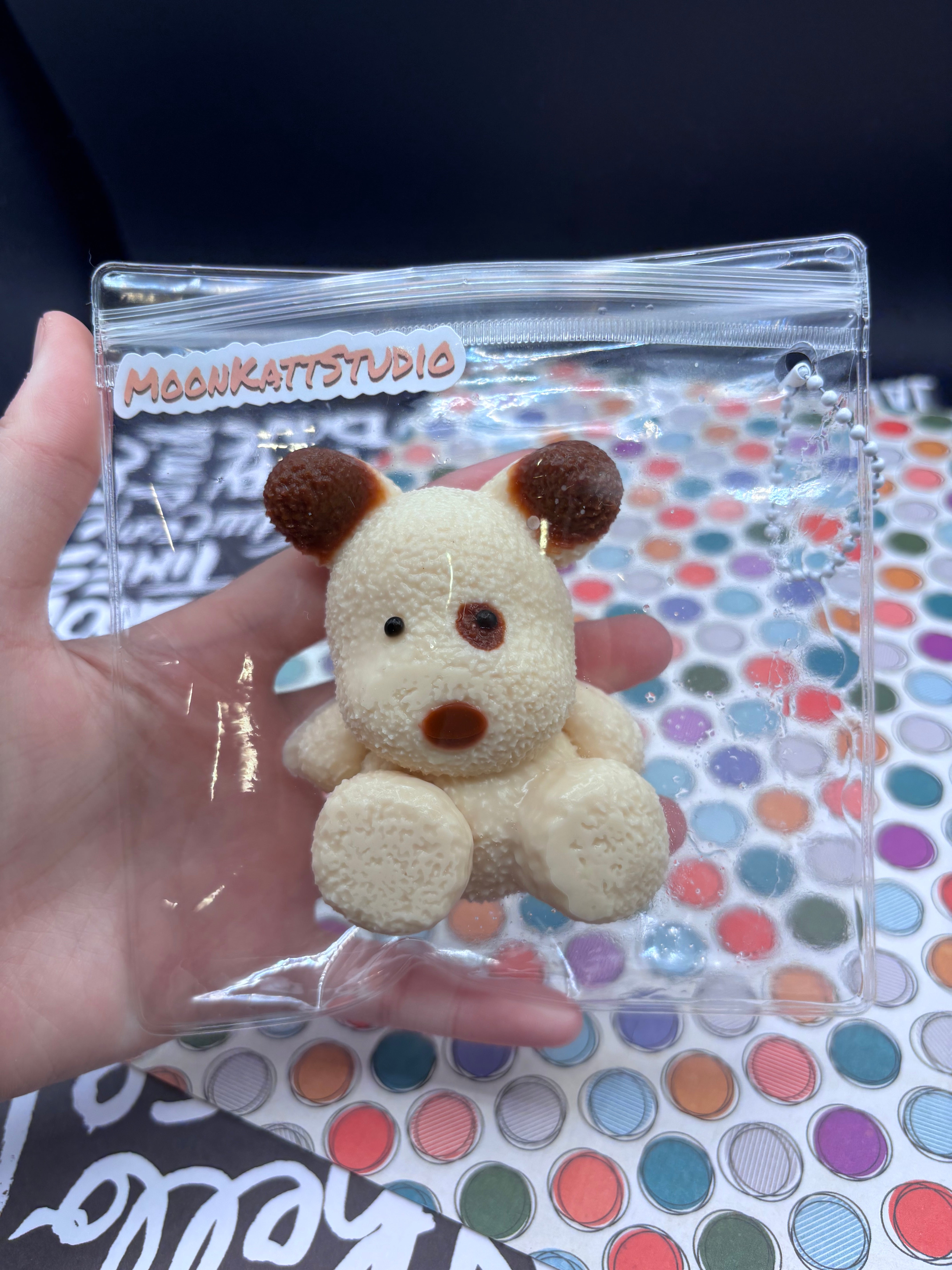 Puppy Coffee Colored Taba Squishy Toy