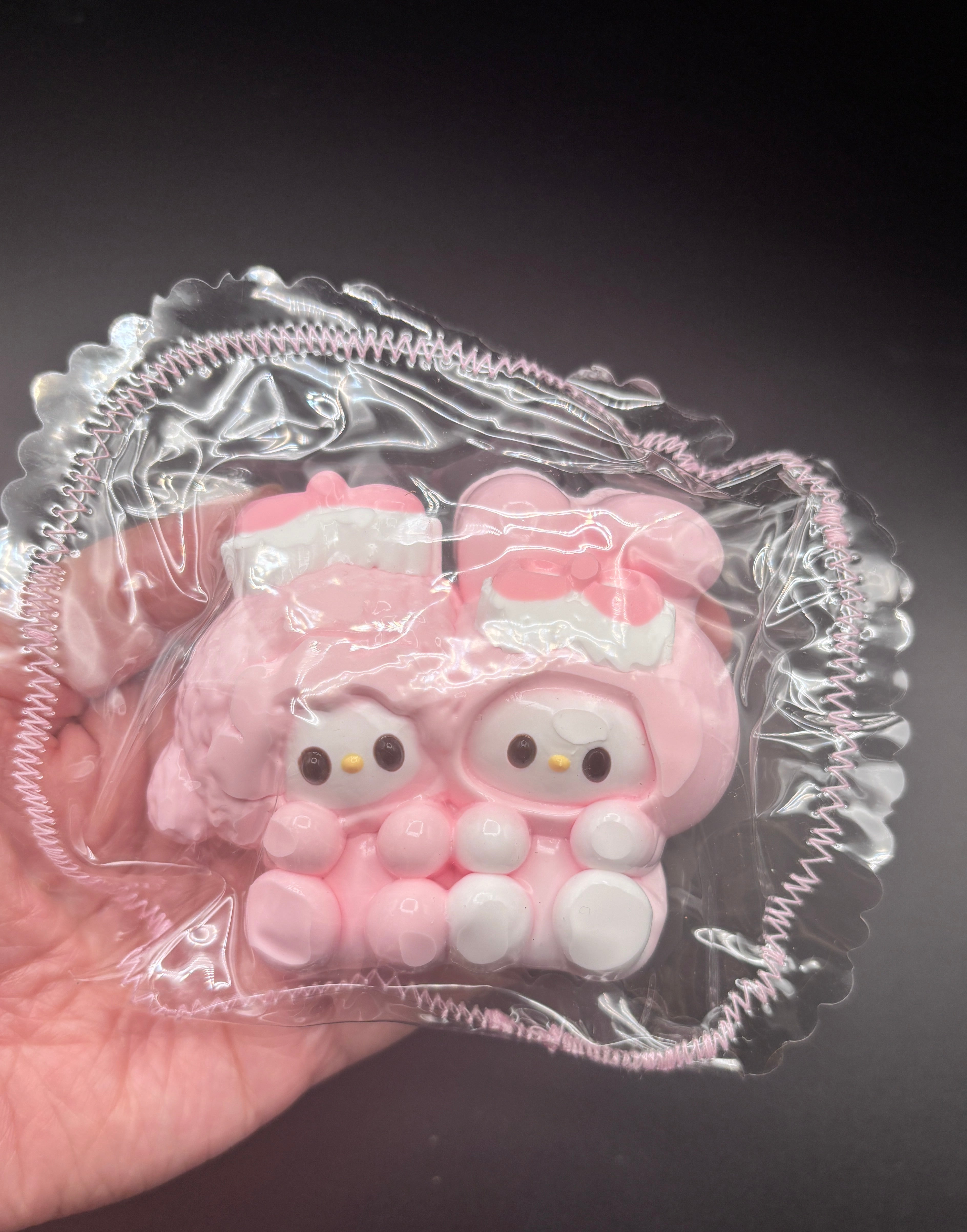 Pack of 2 my melody+sweet piano cute Taba Squishy Toy