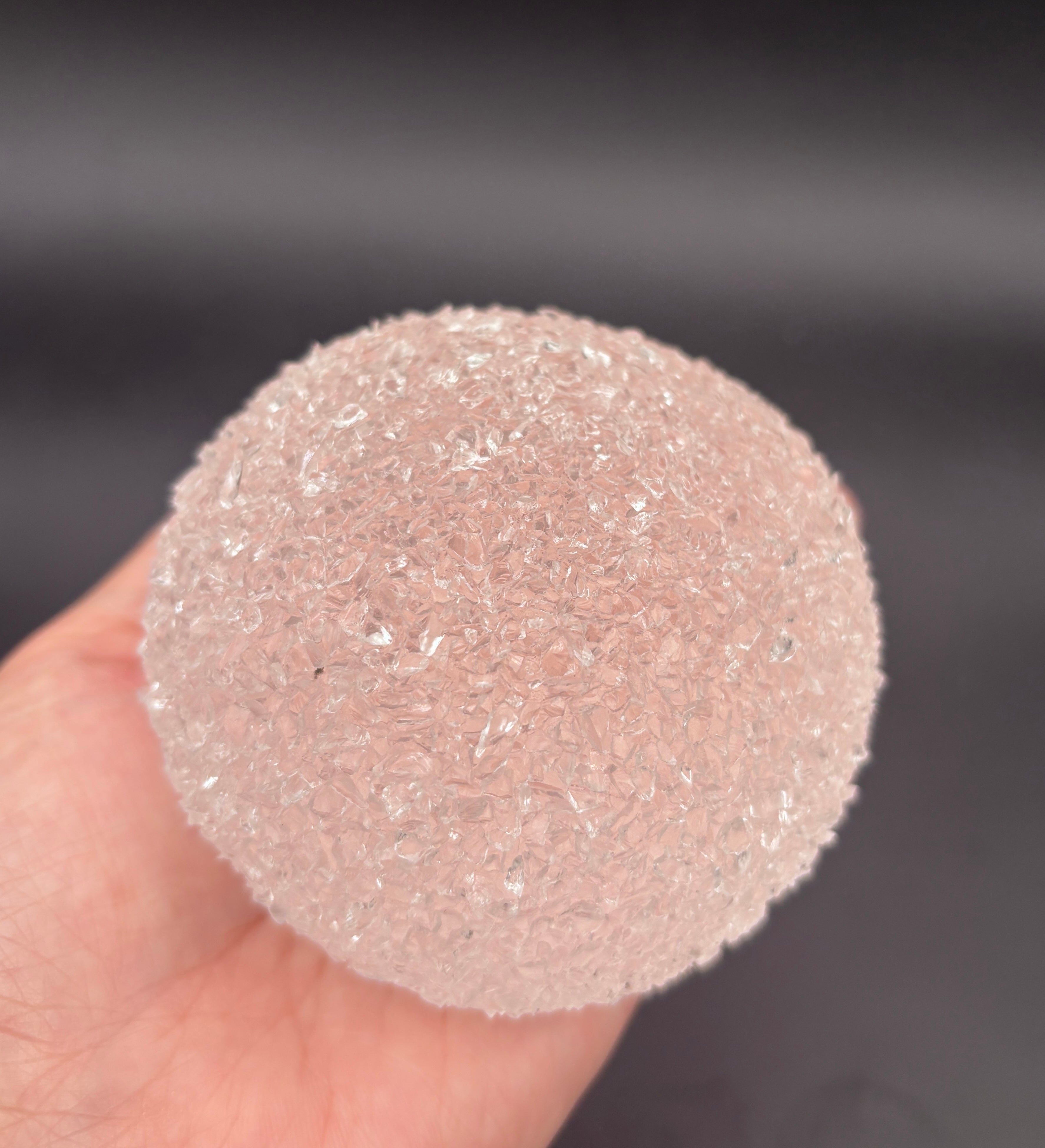 Large jumbo clear crushed ice taba crunchy soft Taba Squishy Toy