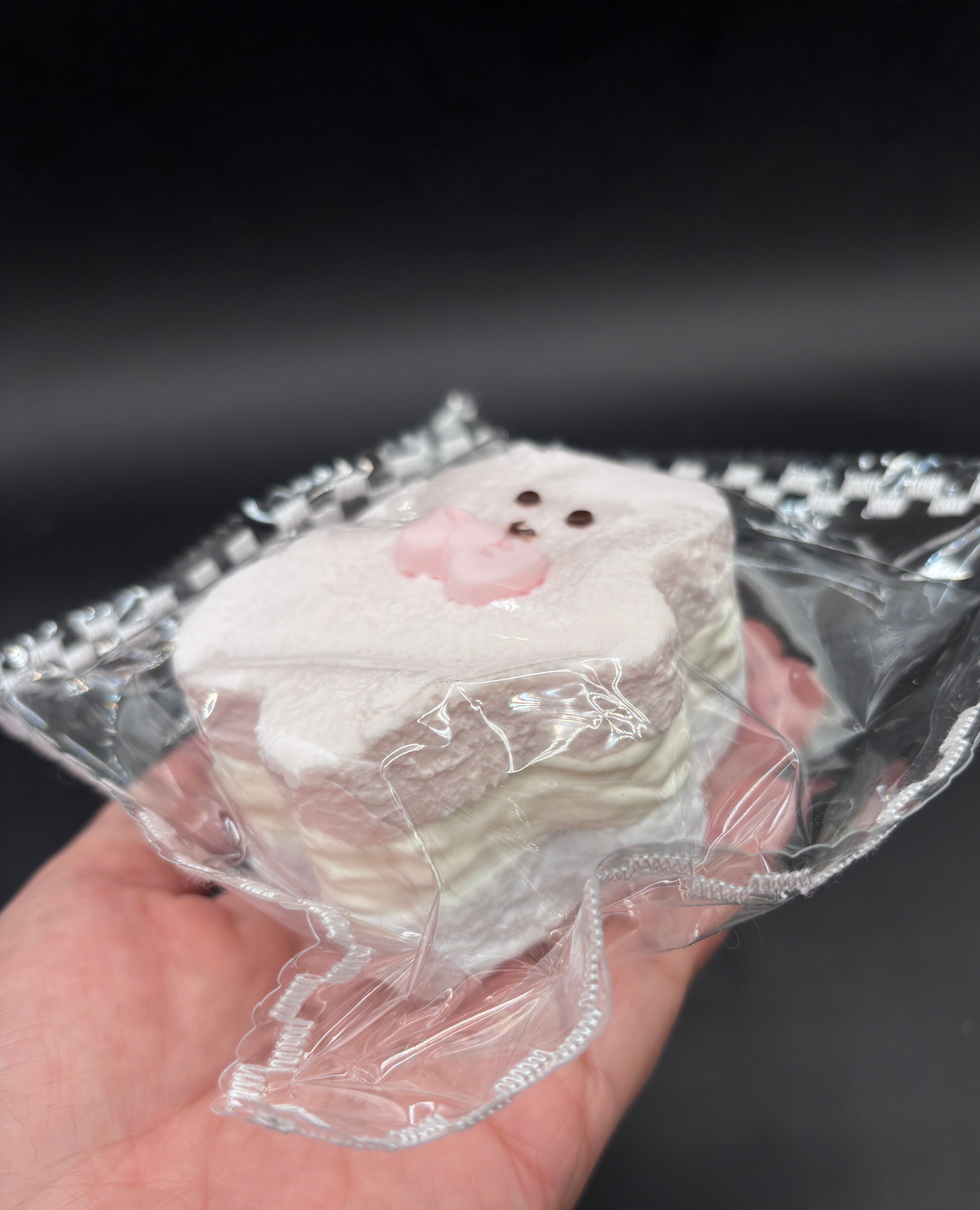 Frozen butter Pastel white gingerbread man soft 3 layered christmas