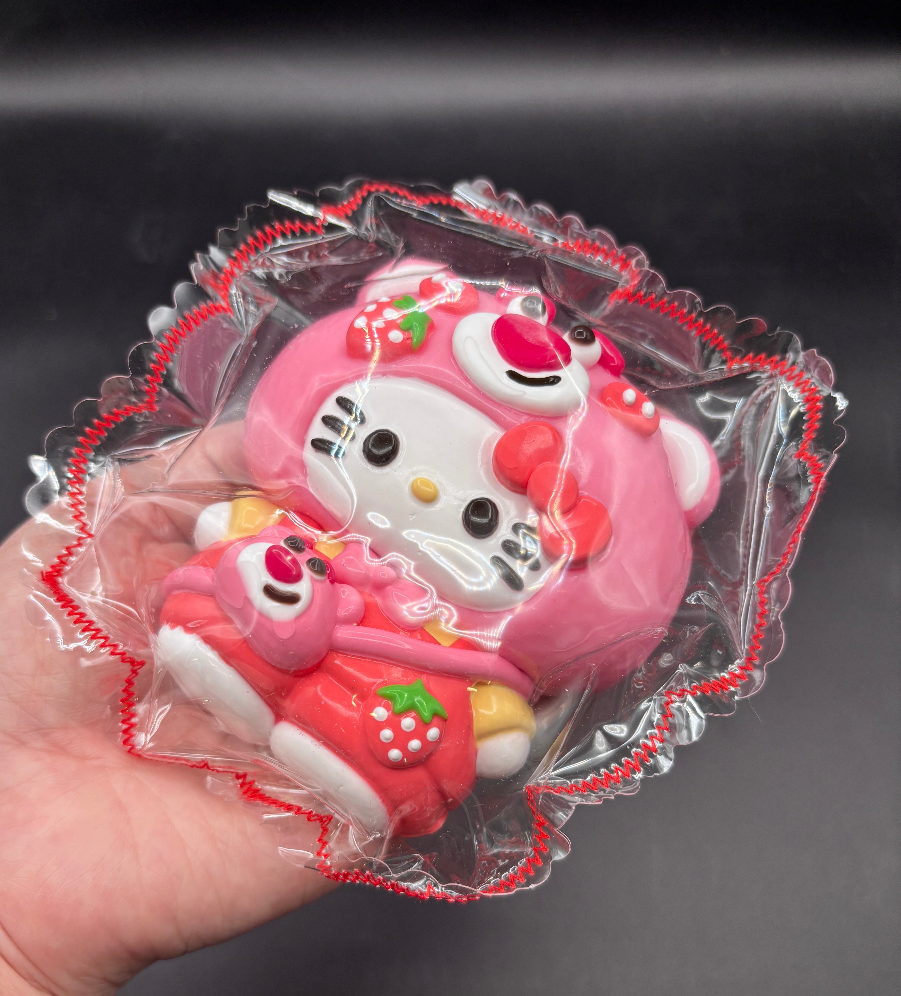 Large soft detailed cute lotto strawberry Taba Squishy