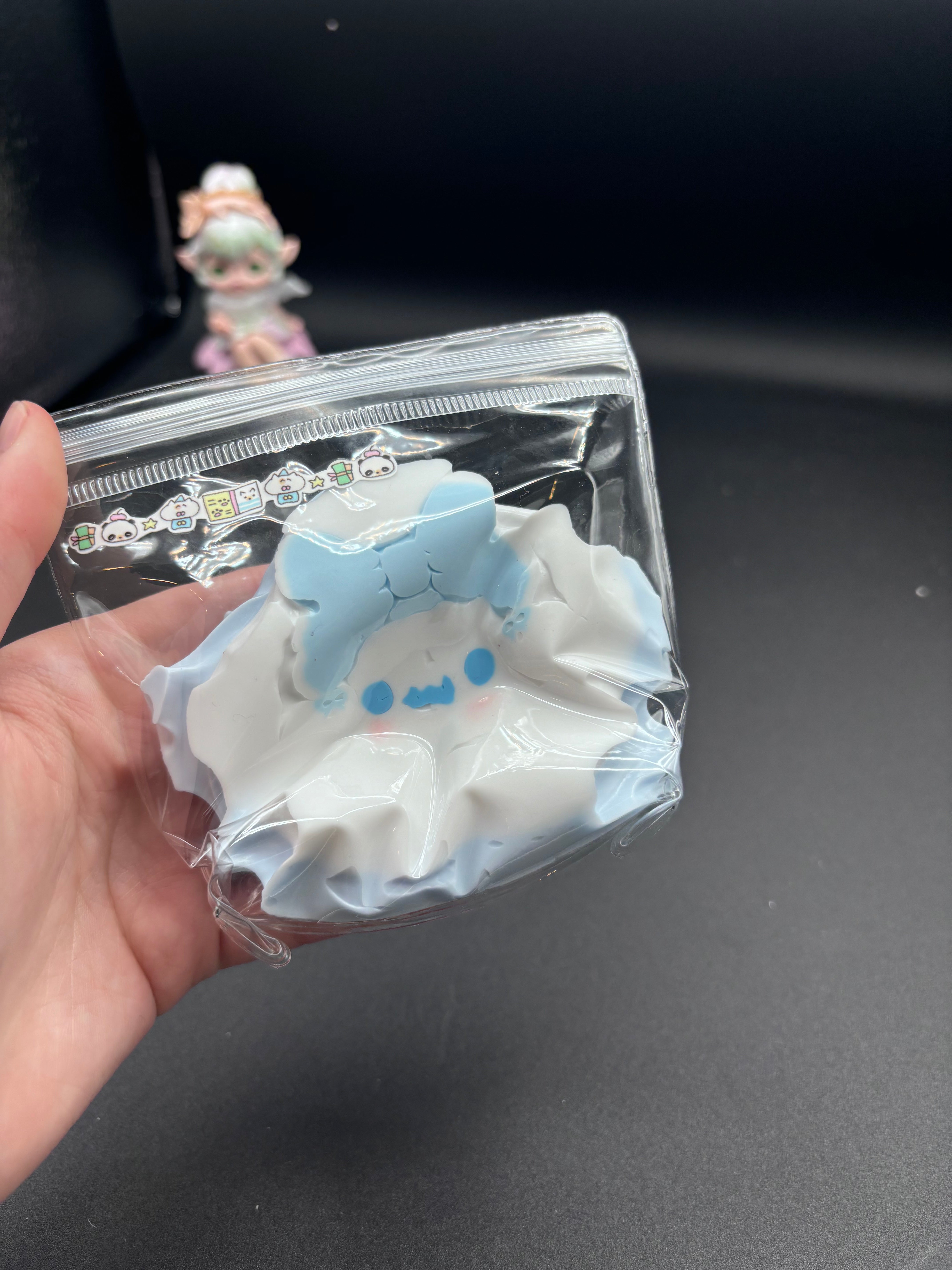 Cinnamaroll Star Macaron Blue Taba Squishy Toy