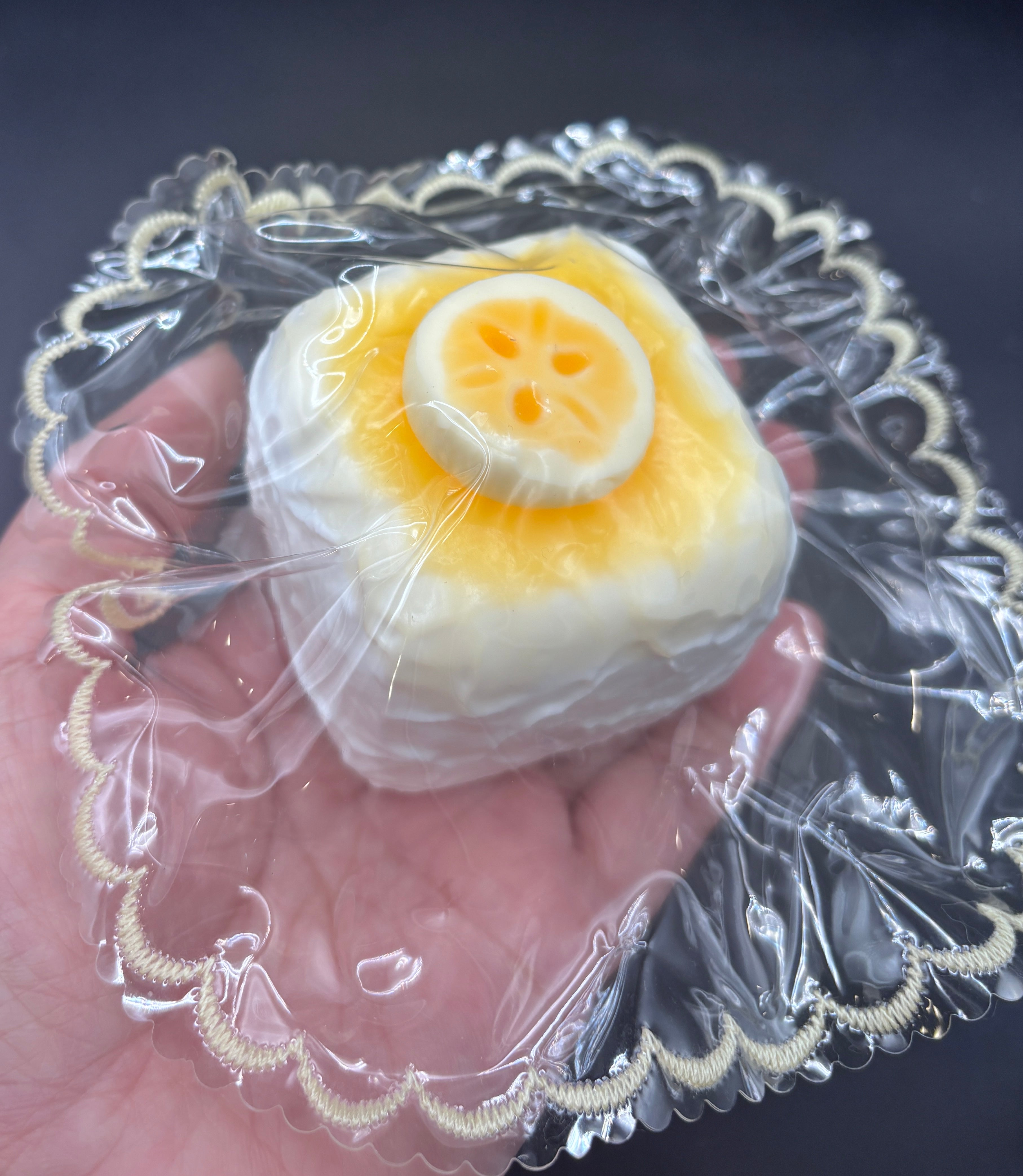 Detailed square banana cake Taba Squishy Toy