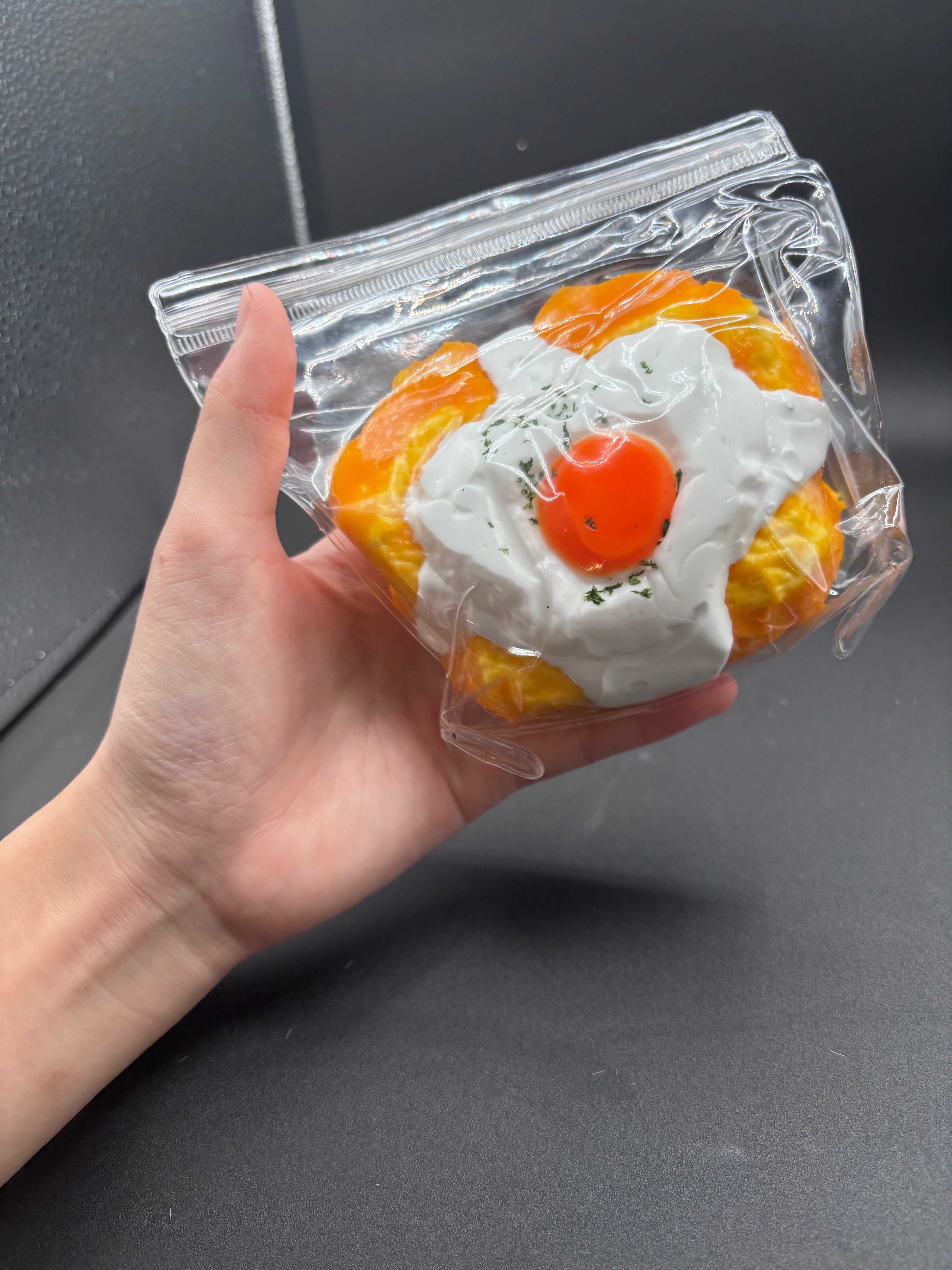 Heart Egg On Toast Taba Squishy