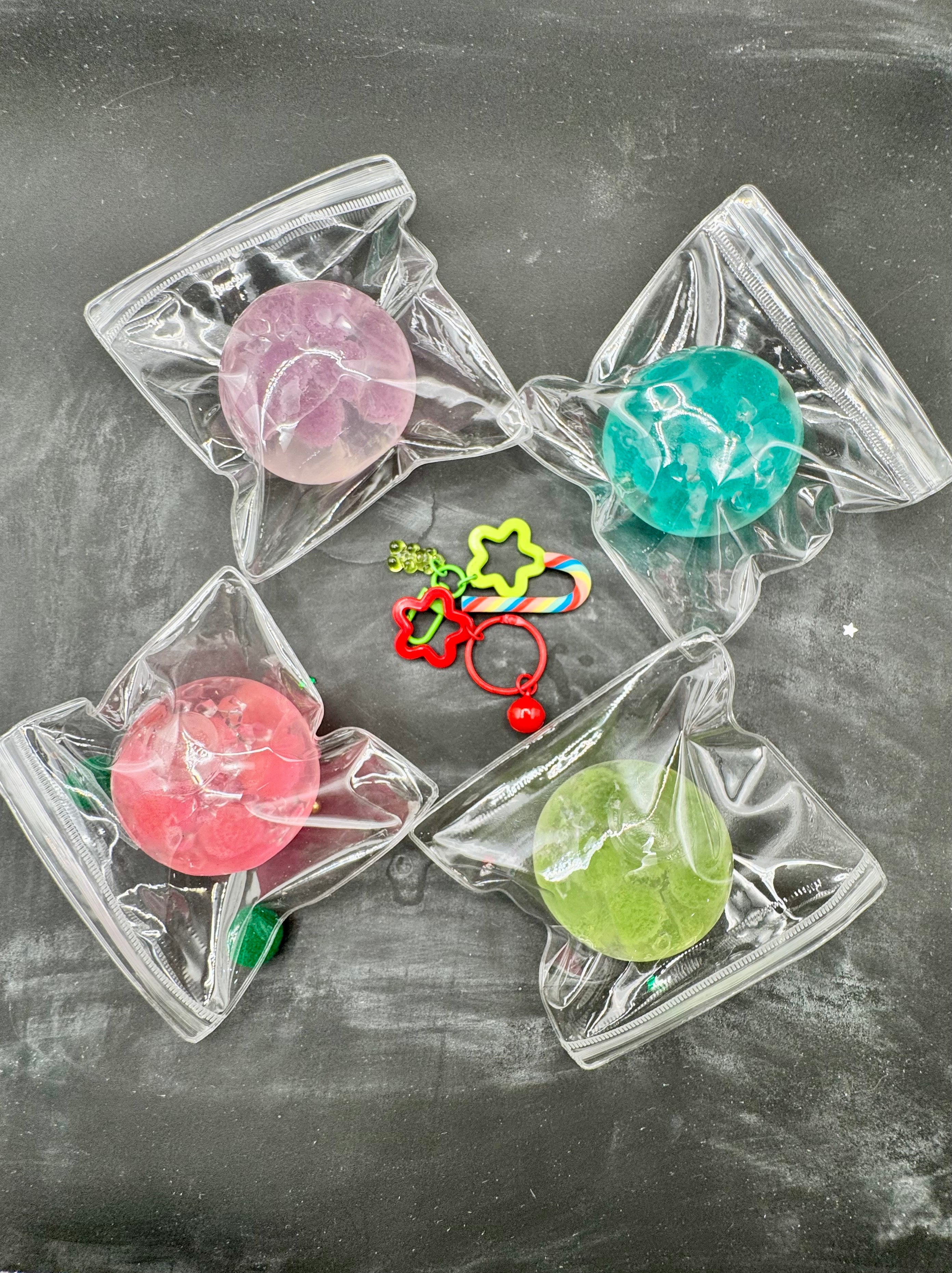 Colorful sugar cube slime ball, Stress Ball, 4 colors