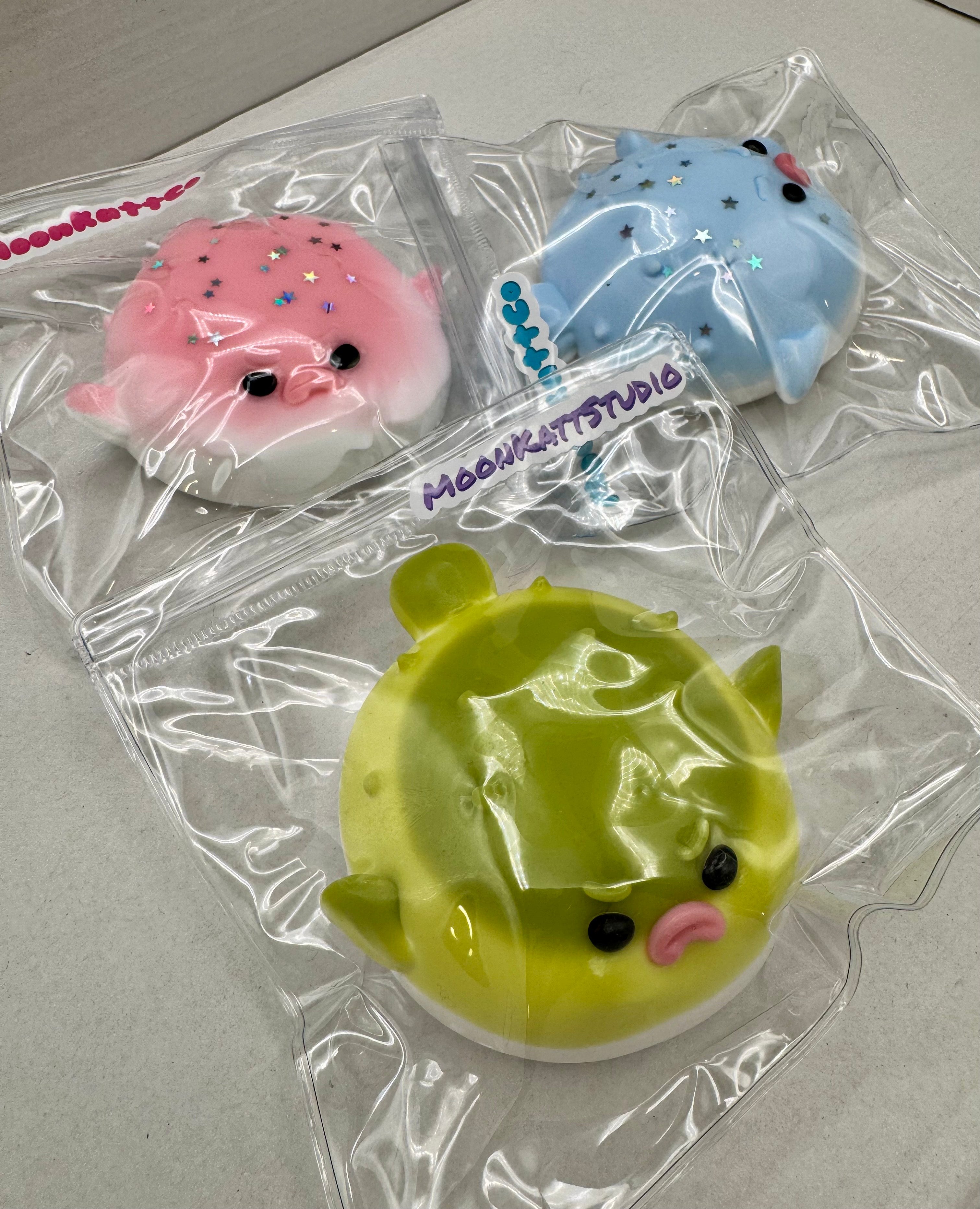 Puffer fish soft cute Taba squishy toys (5 colors)