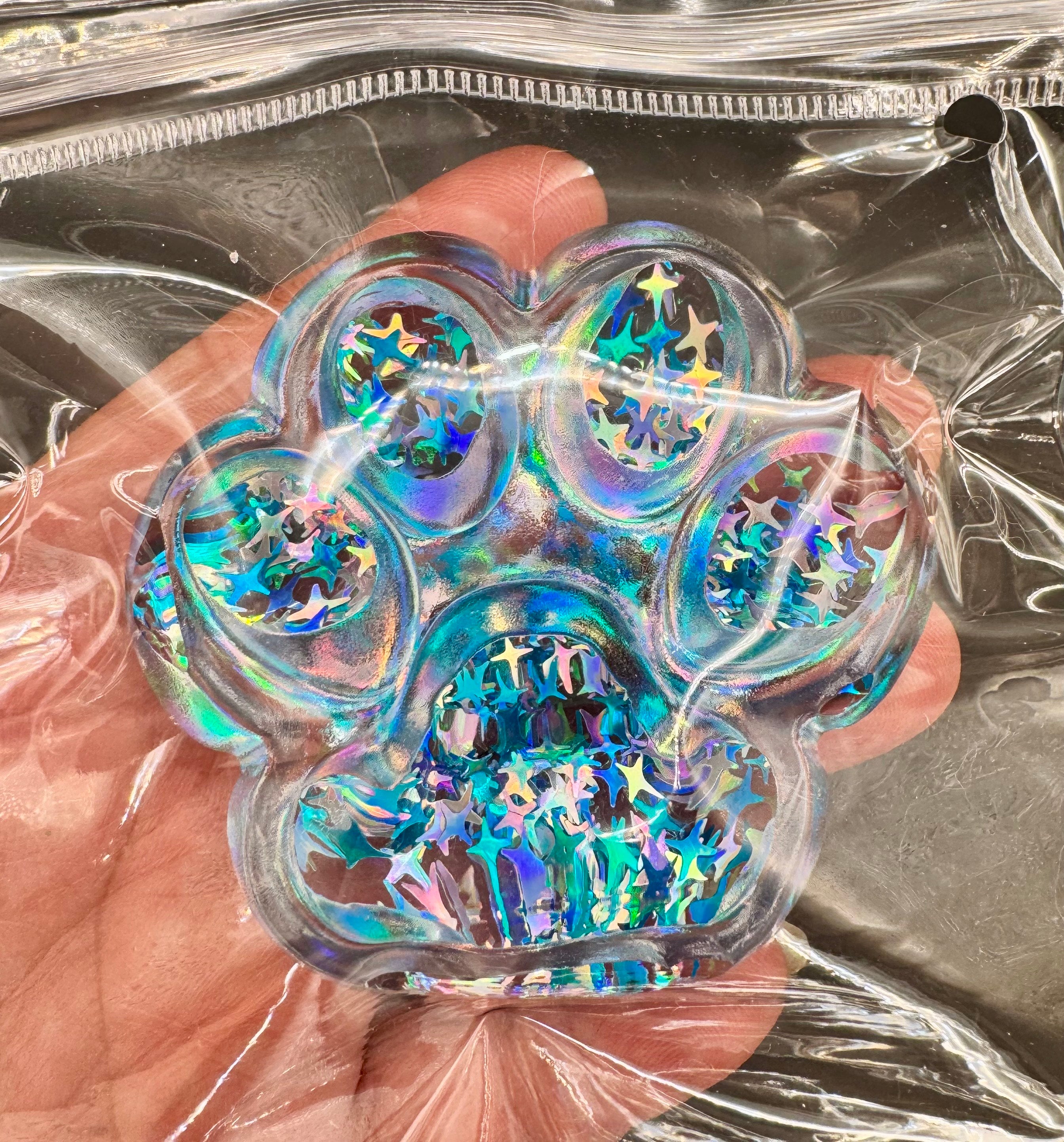 【Kaleidoscope】small clear cat paw taba squishy