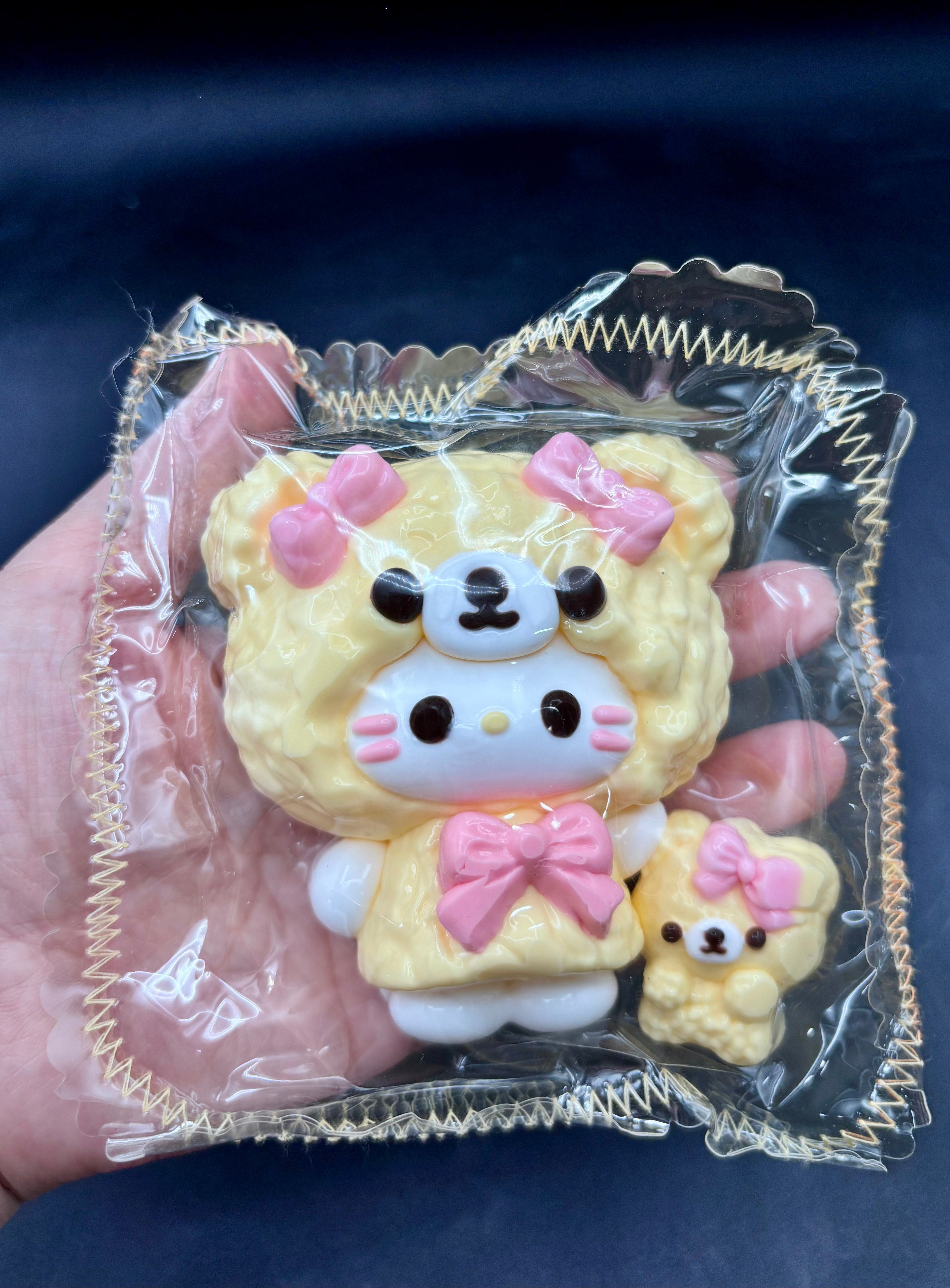HK Pink Rilakkuma Bear Taba Squishy