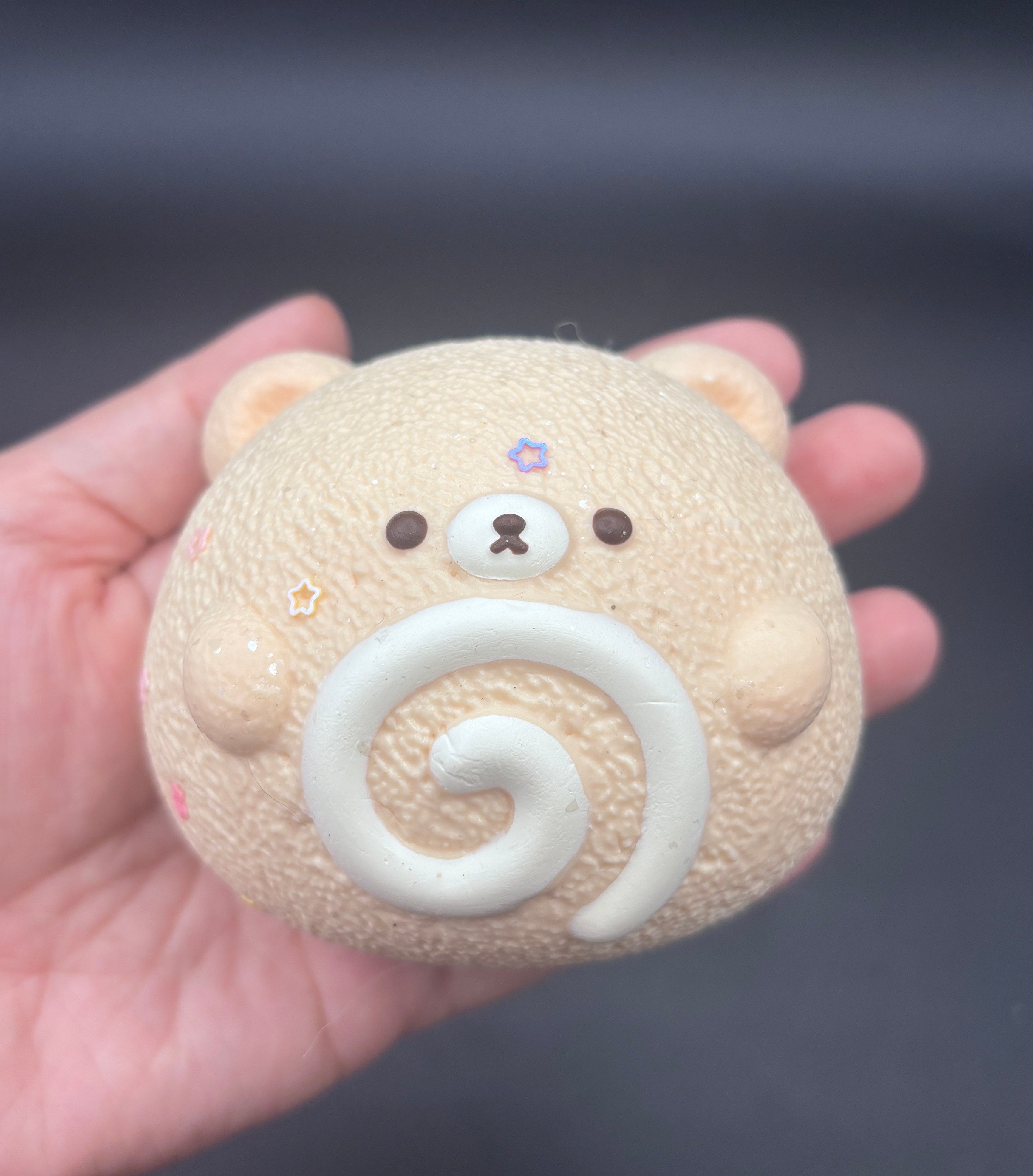Large cute frozen butter Rilakkuma bun  taba squishy