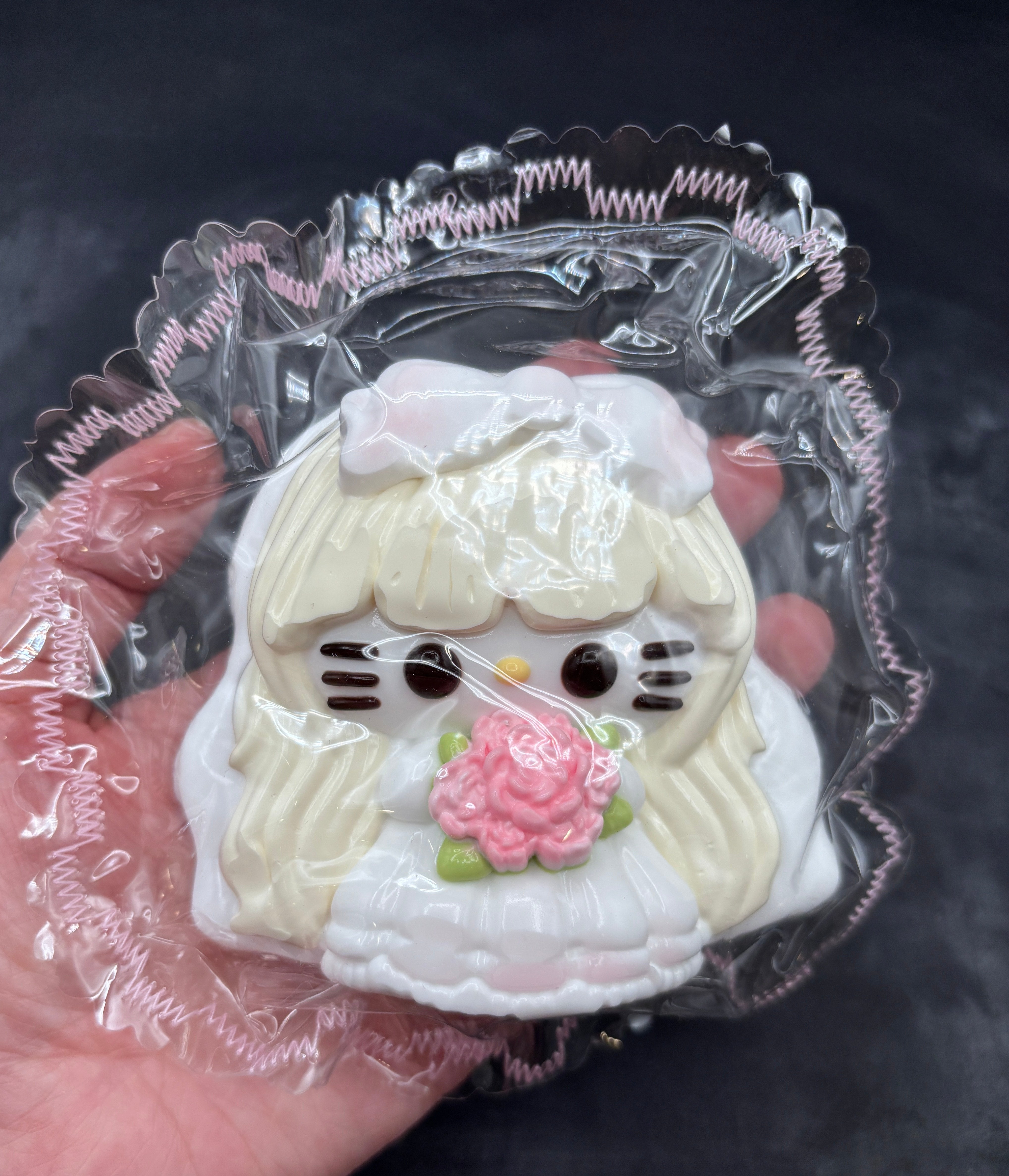 HK bridal maid with flowers (pink or purple) Taba Squishy Toy