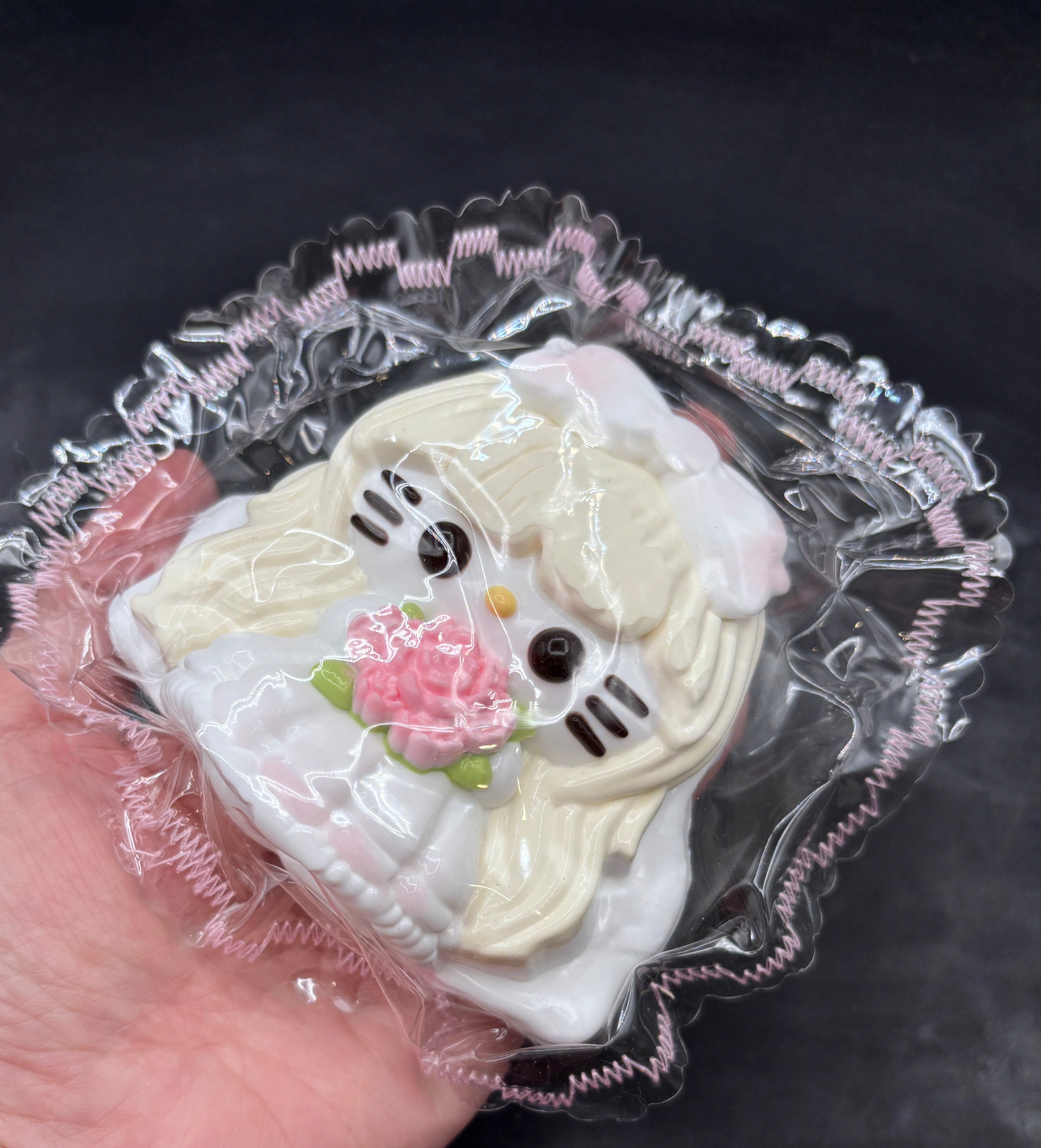 HK bridal maid with flowers (pink or purple) Taba Squishy Toy