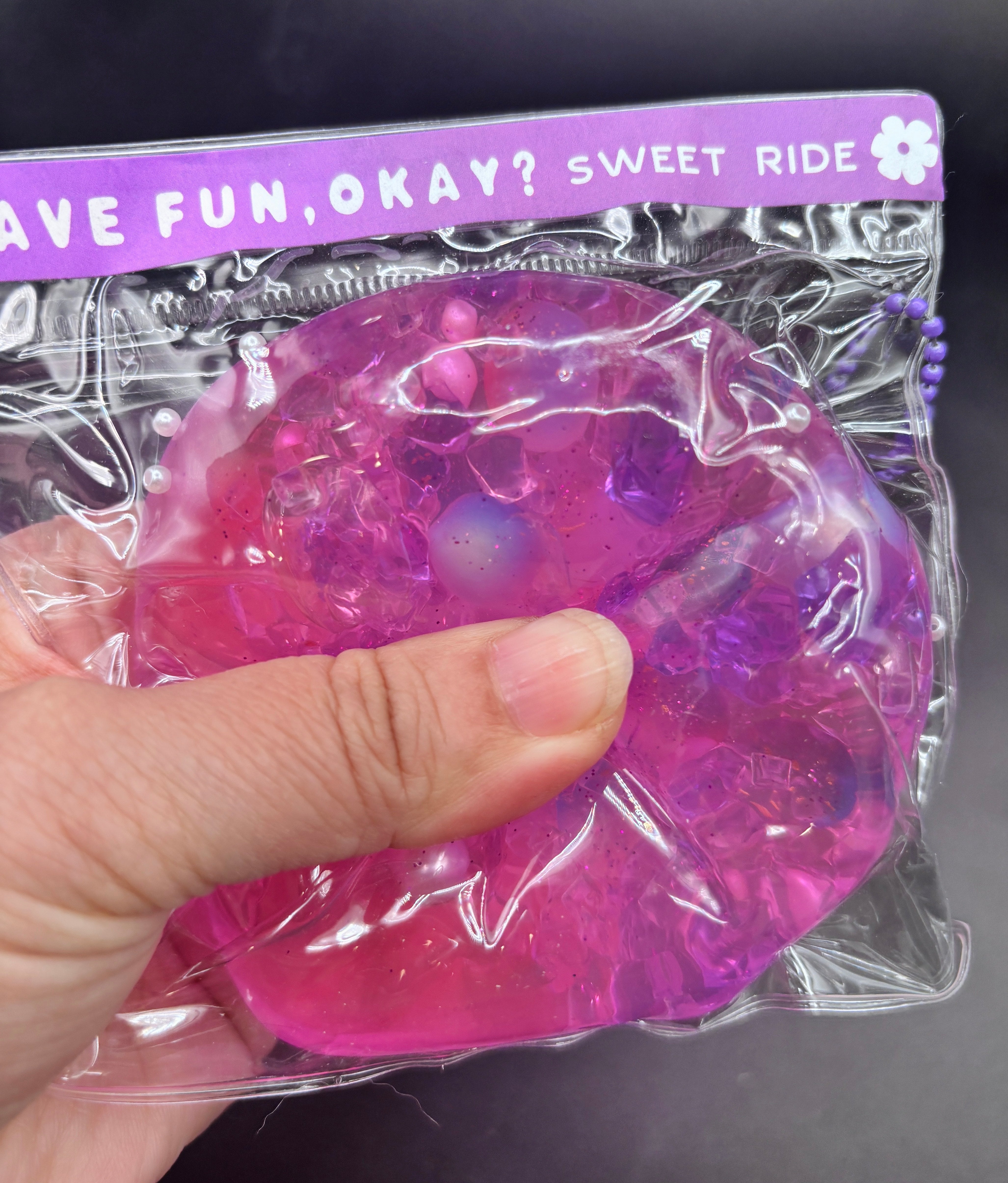 Large multi color candy slime Stress Ball