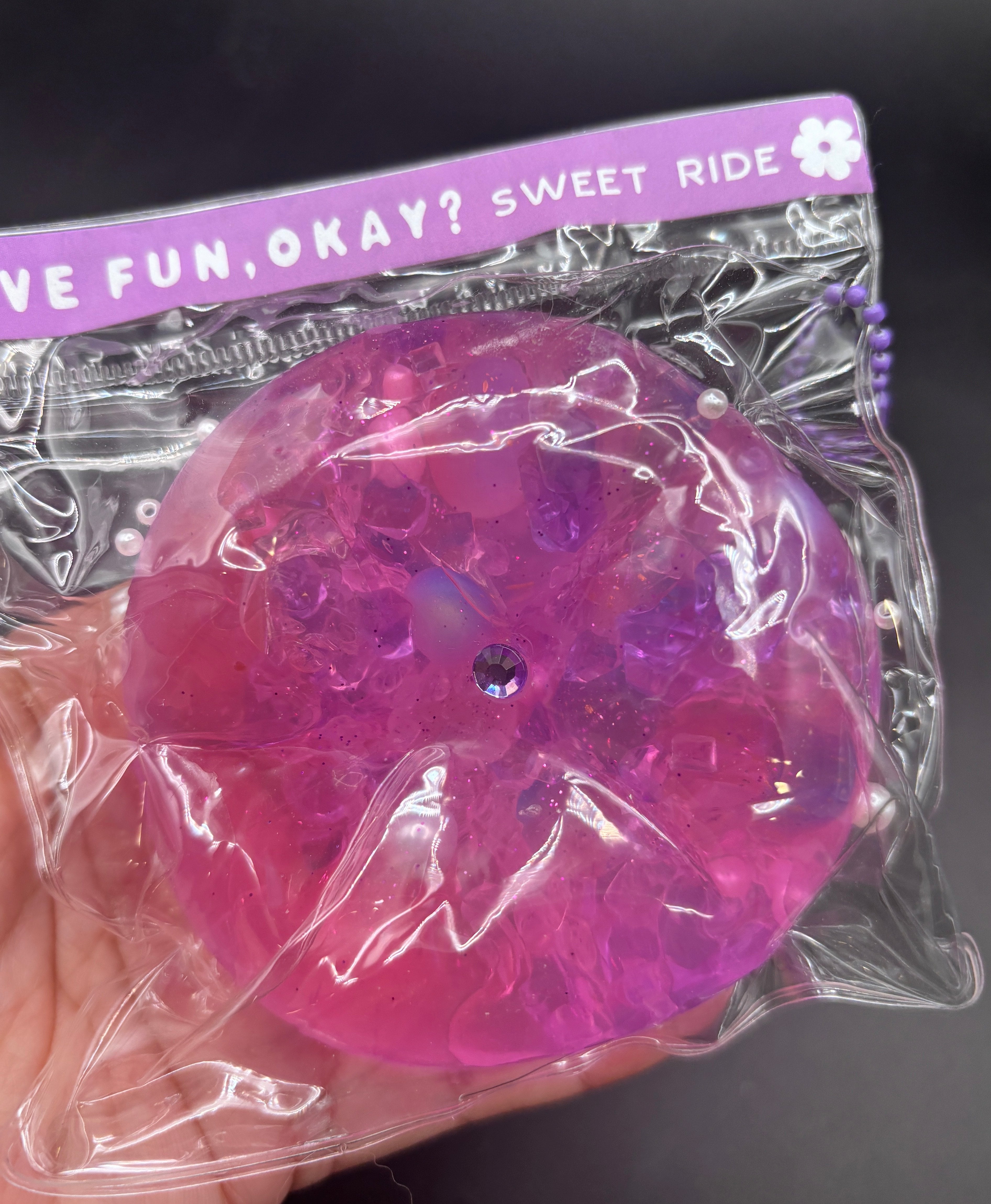 Large multi color candy slime Stress Ball