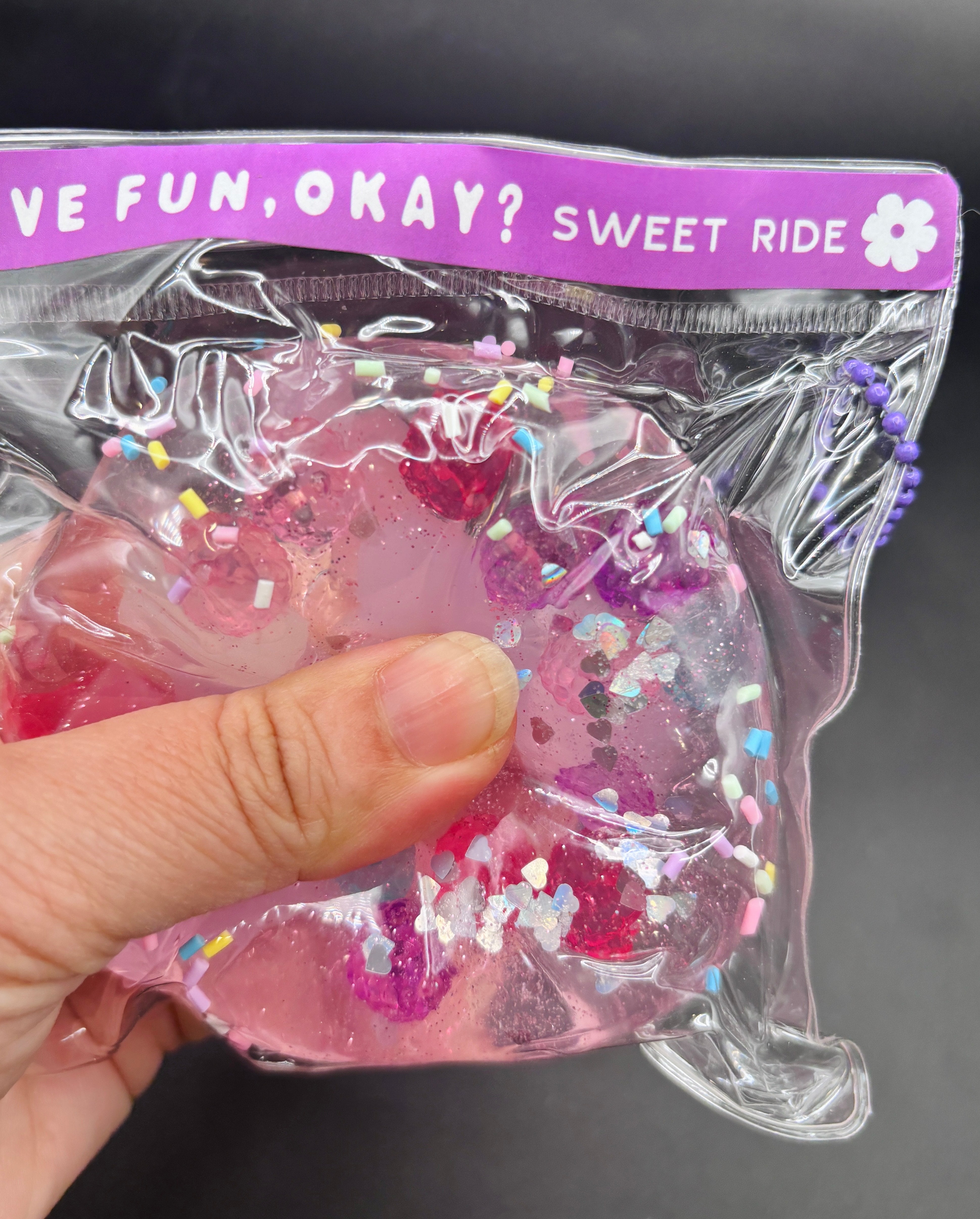 Large multi color candy slime Stress Ball