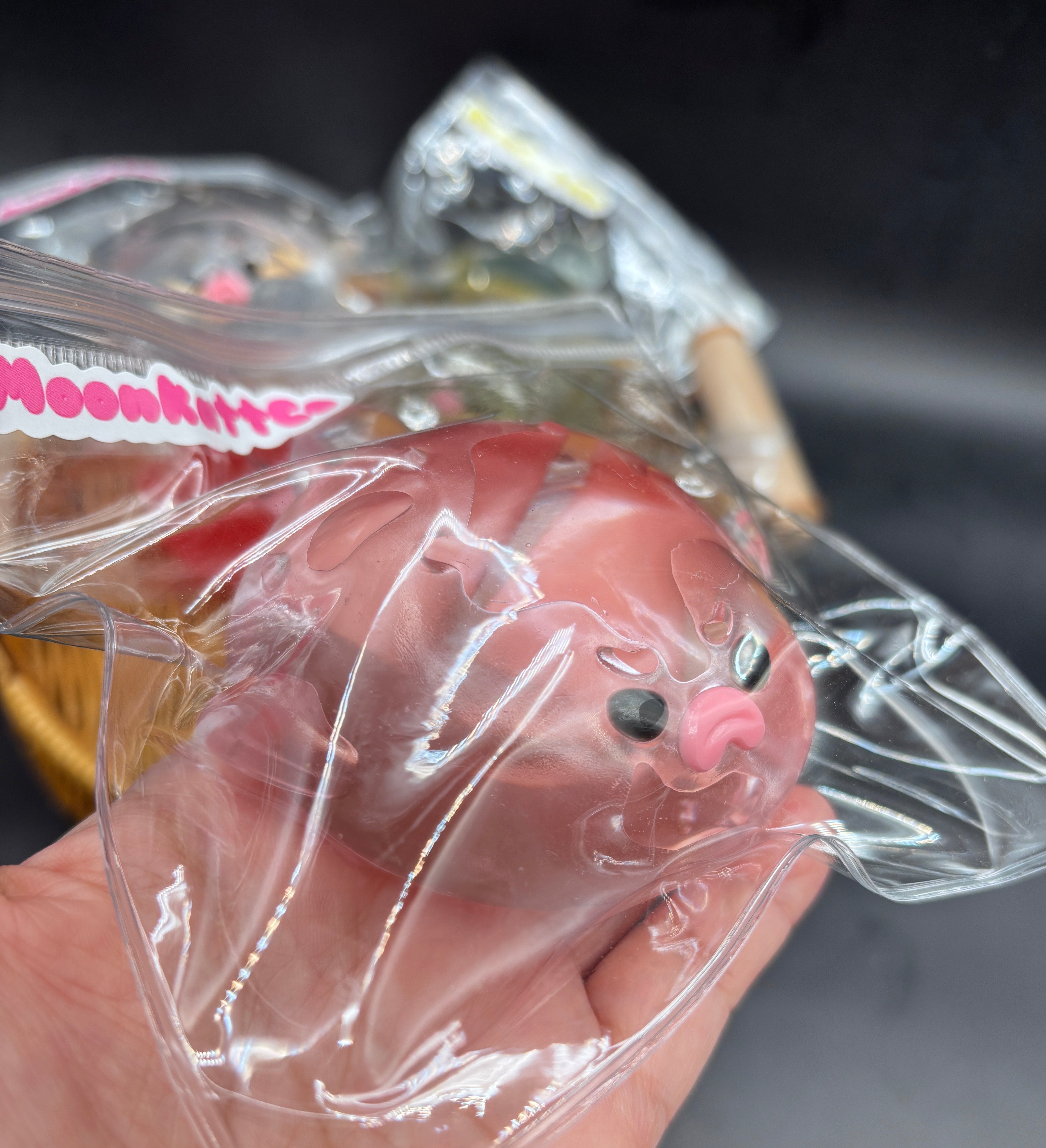 clear puffer fish soft taba squishy