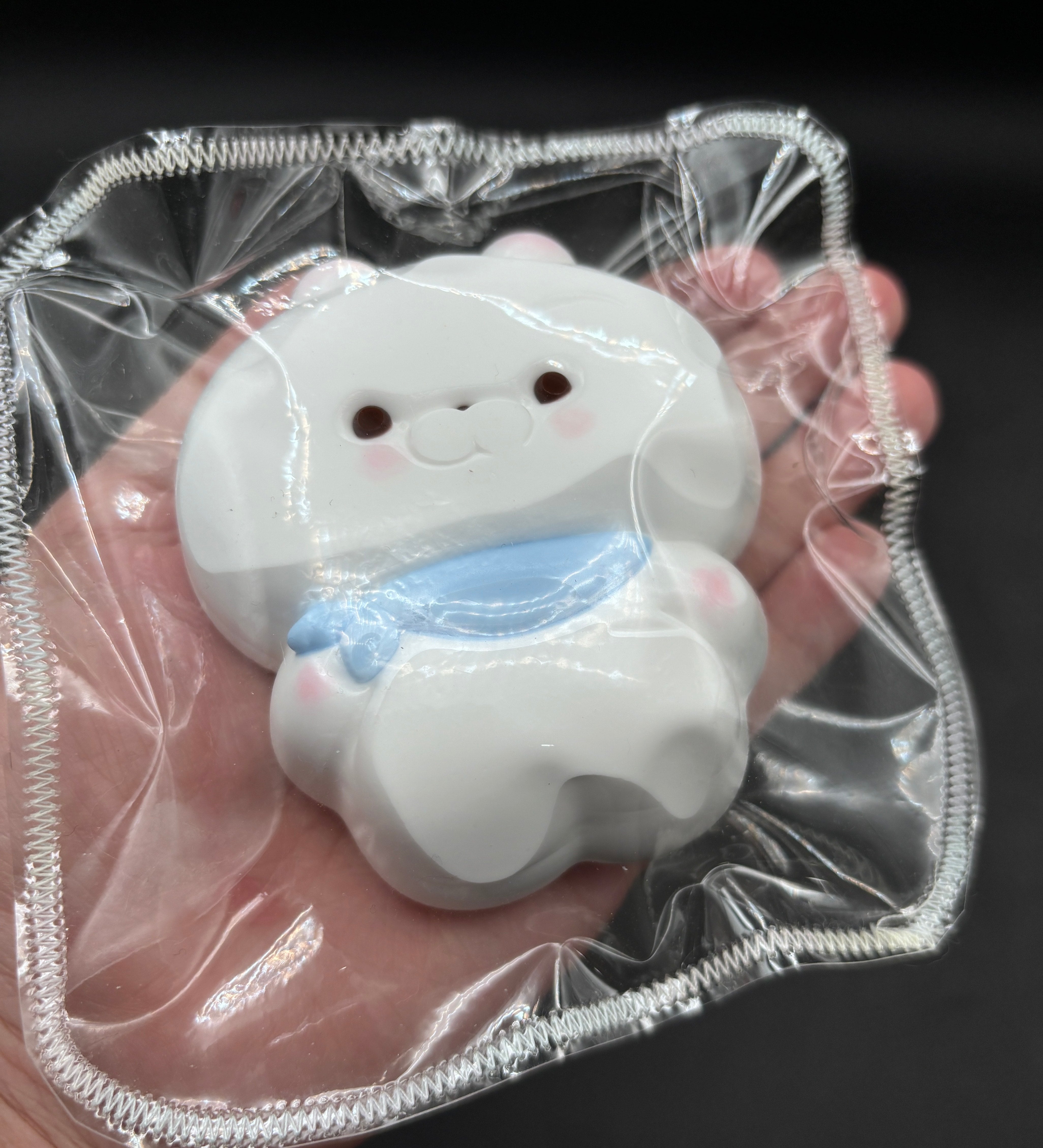 Water x cream textured polar bear Squishy Toy