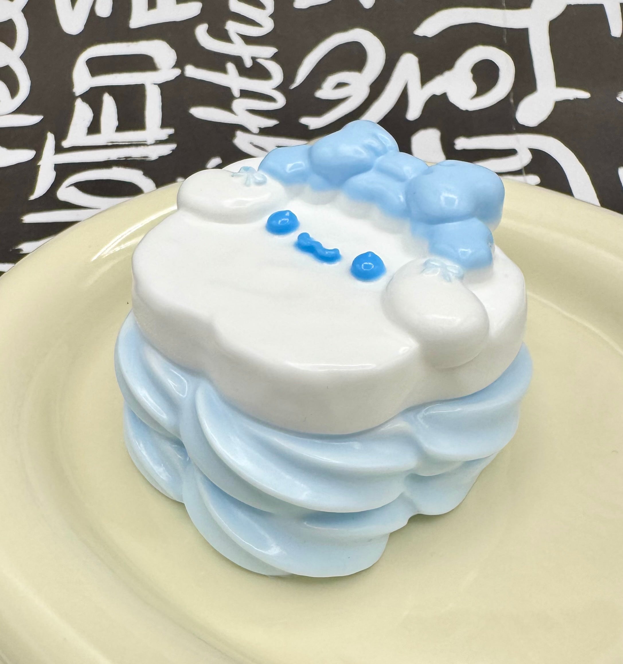Cinnamaroll Star Macaron Blue Taba Squishy Toy