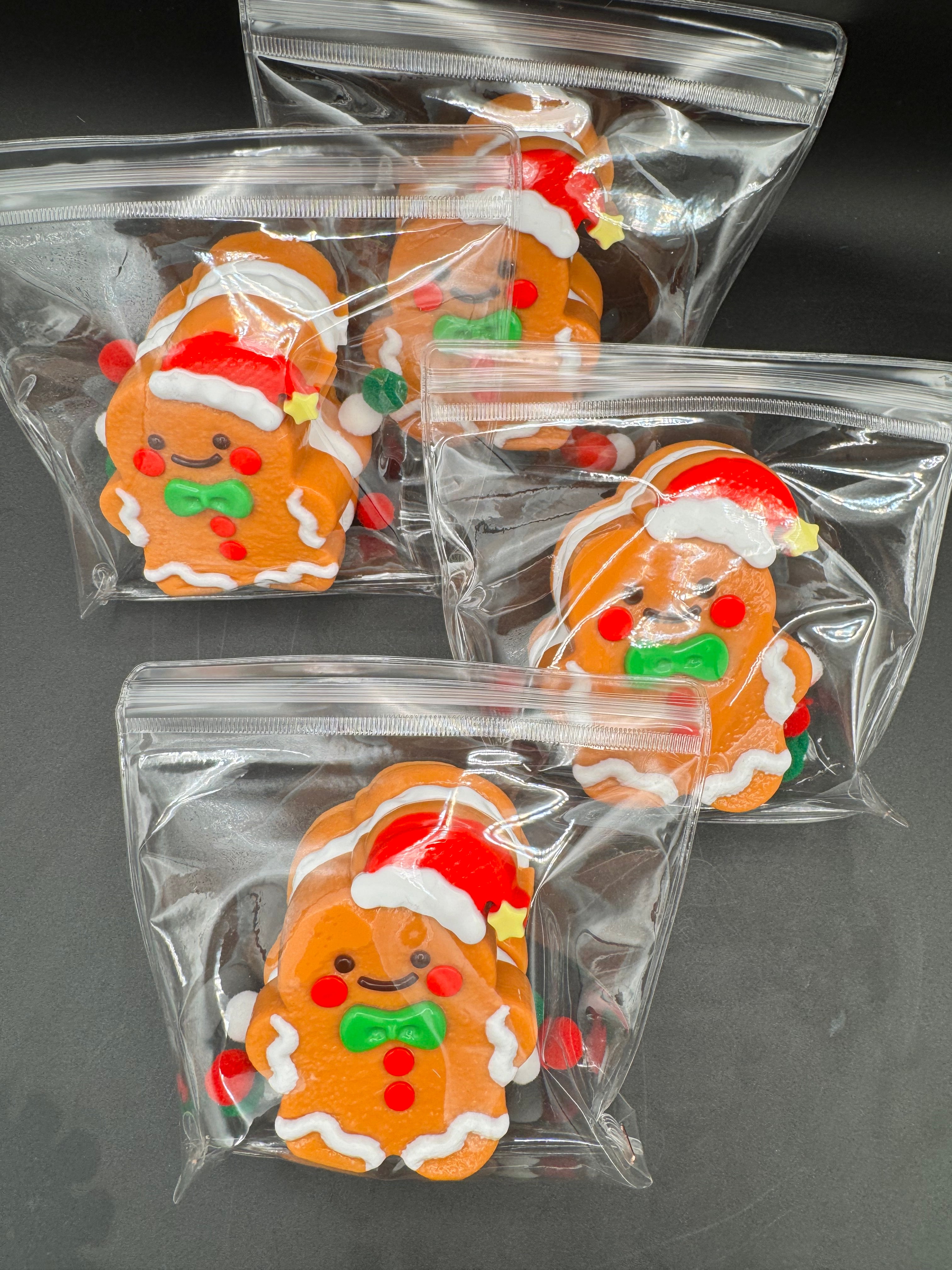 Christmas Gingerbread Detailed Cookie Taba Squishy Toy
