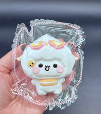 Cute sheep bubu in the beach taba squishy soft