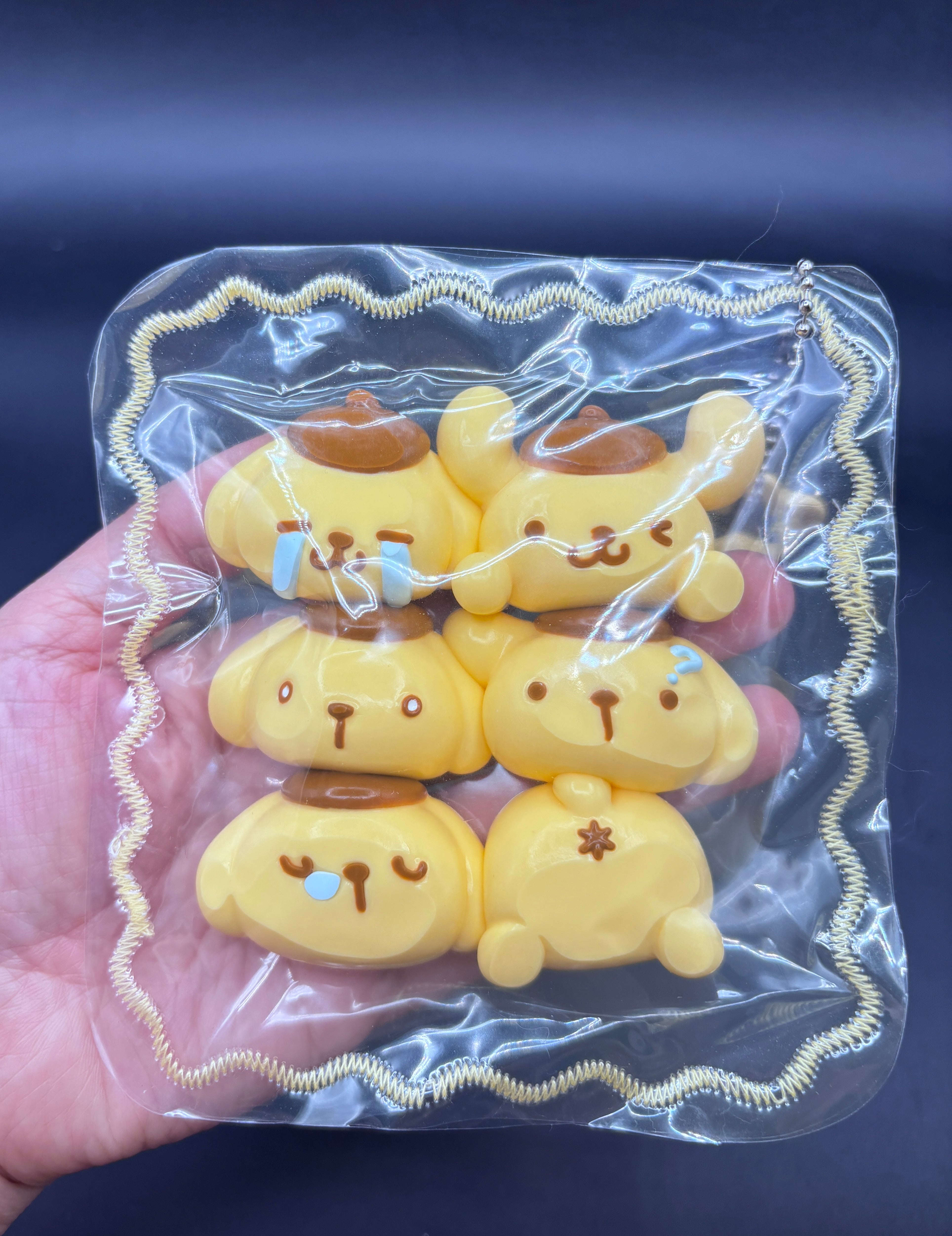 Pack of 6 pompompurin emojicons cute soft large   taba squishy