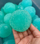 ICE CRACKLE texured crunchy slime blue razz berry ball