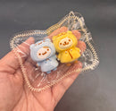 Mini keychain twins hamster taba squishy