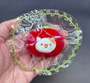 Cute mini hamster tomato keychain