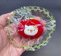 Cute mini hamster tomato keychain