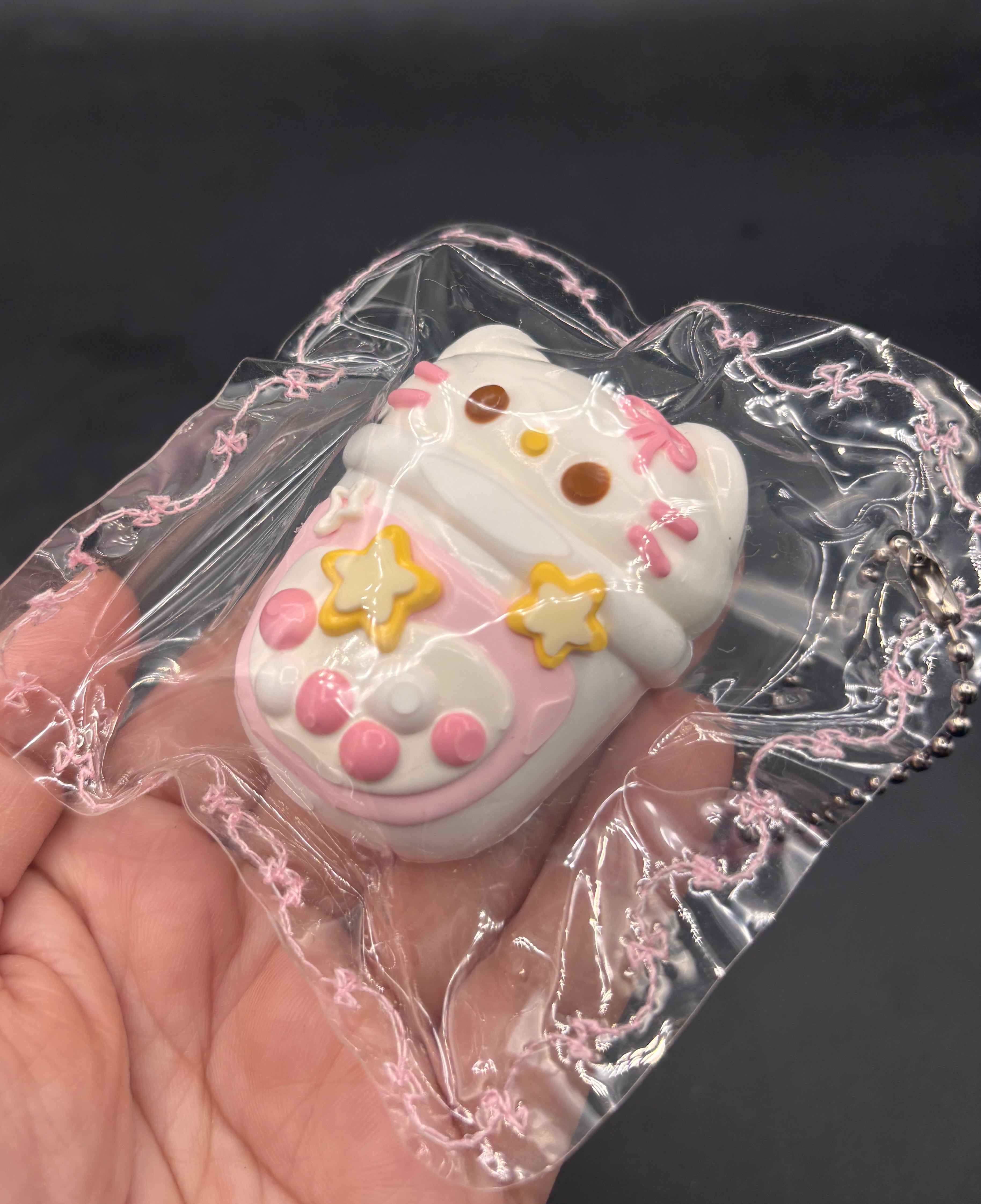 Mini kitty fridge keychain  taba squishy