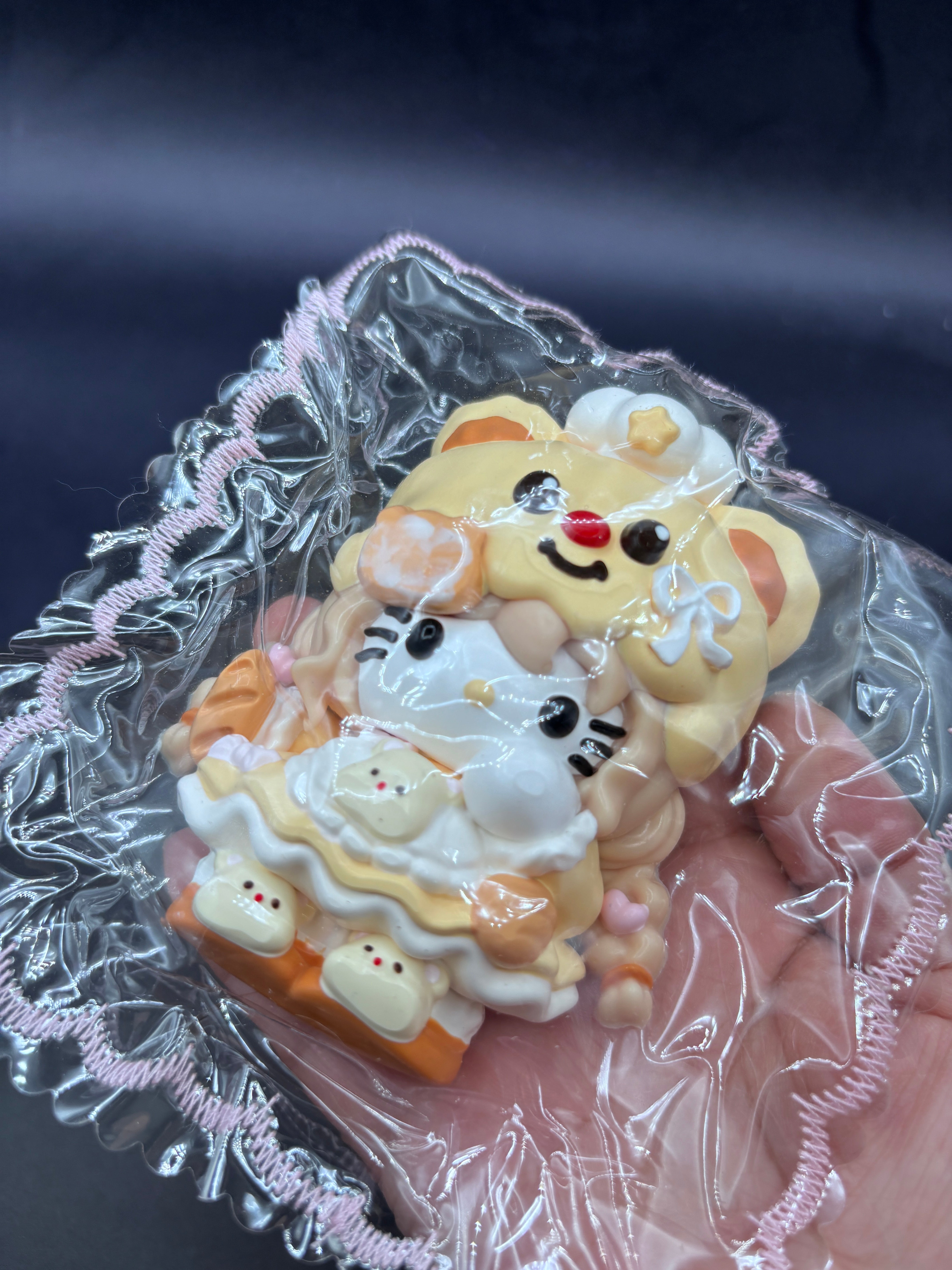 Cute detailed kitty x butter bear  taba squishy