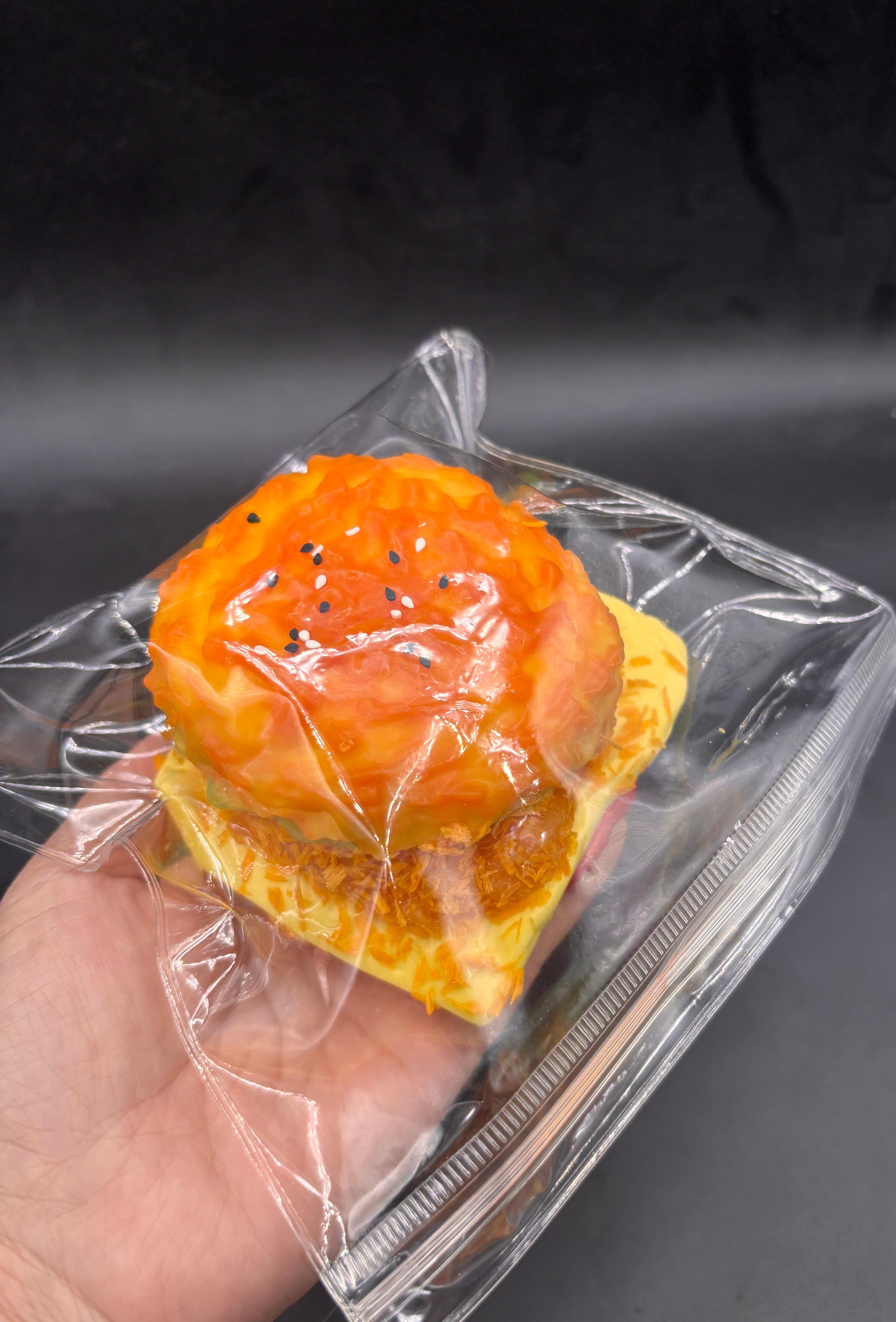Large realistic chicken sandwich taba squishy