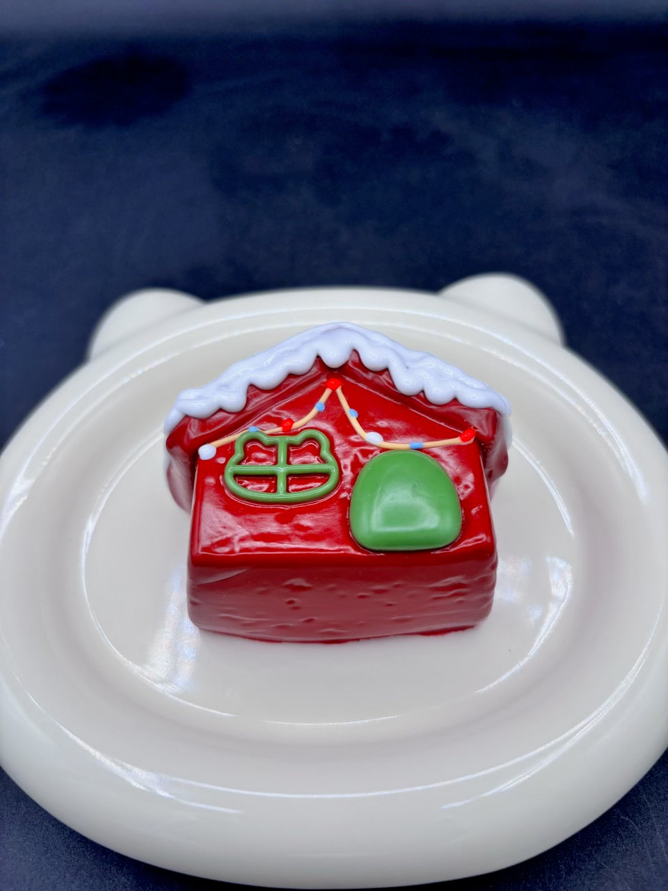 NEW!! Red and green gingerbread house soft