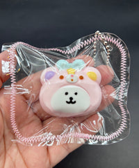 Bear with a bear hoodie mini Taba keychain  taba squishy