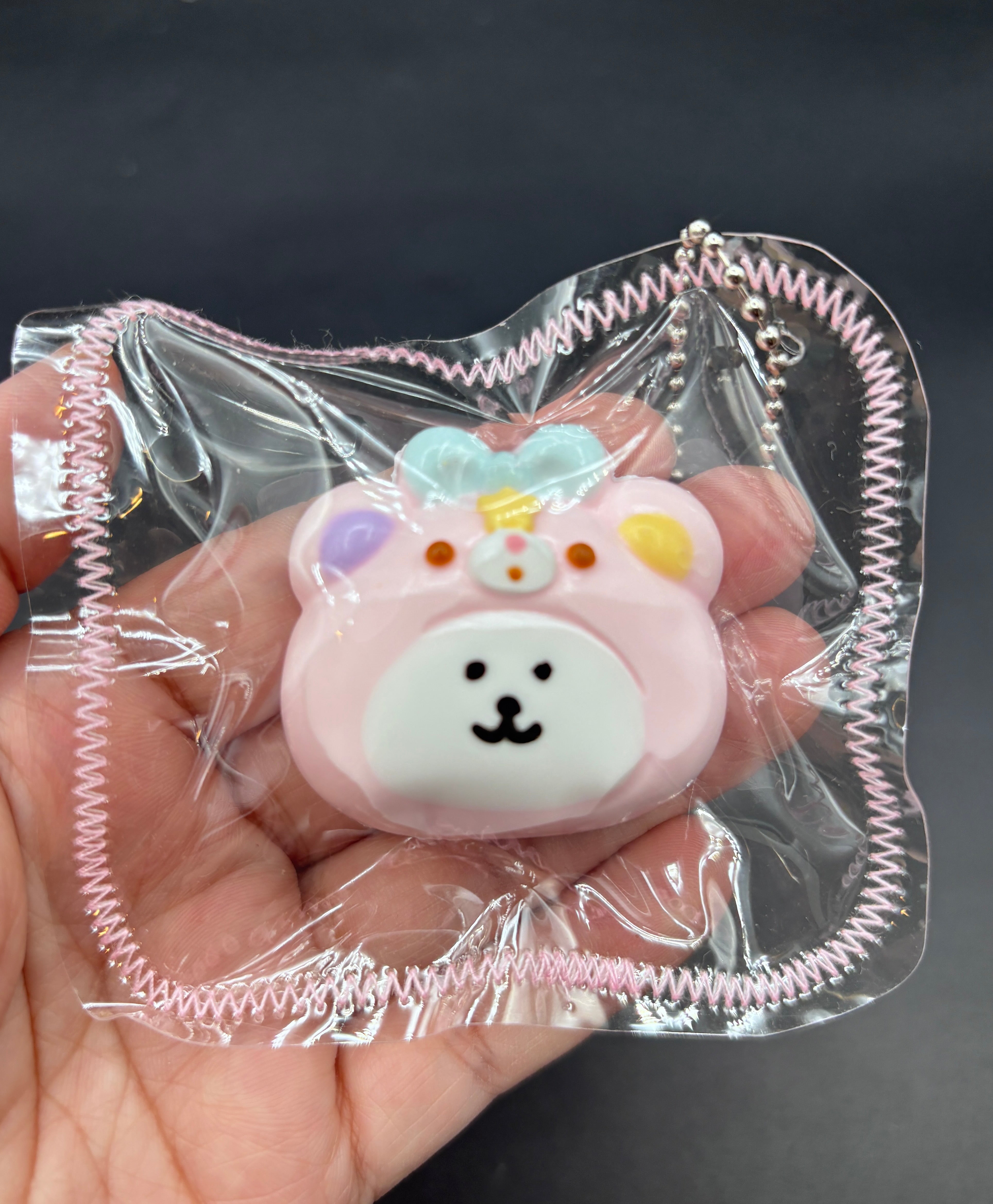 Bear with a bear hoodie mini Taba keychain  taba squishy