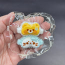 Bear and seal eye mask mini Taba keychain
