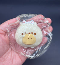 Cute mini keychain cat  soft taba squishy