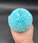 Large crunchy Lego fuzzy ball blue stressball