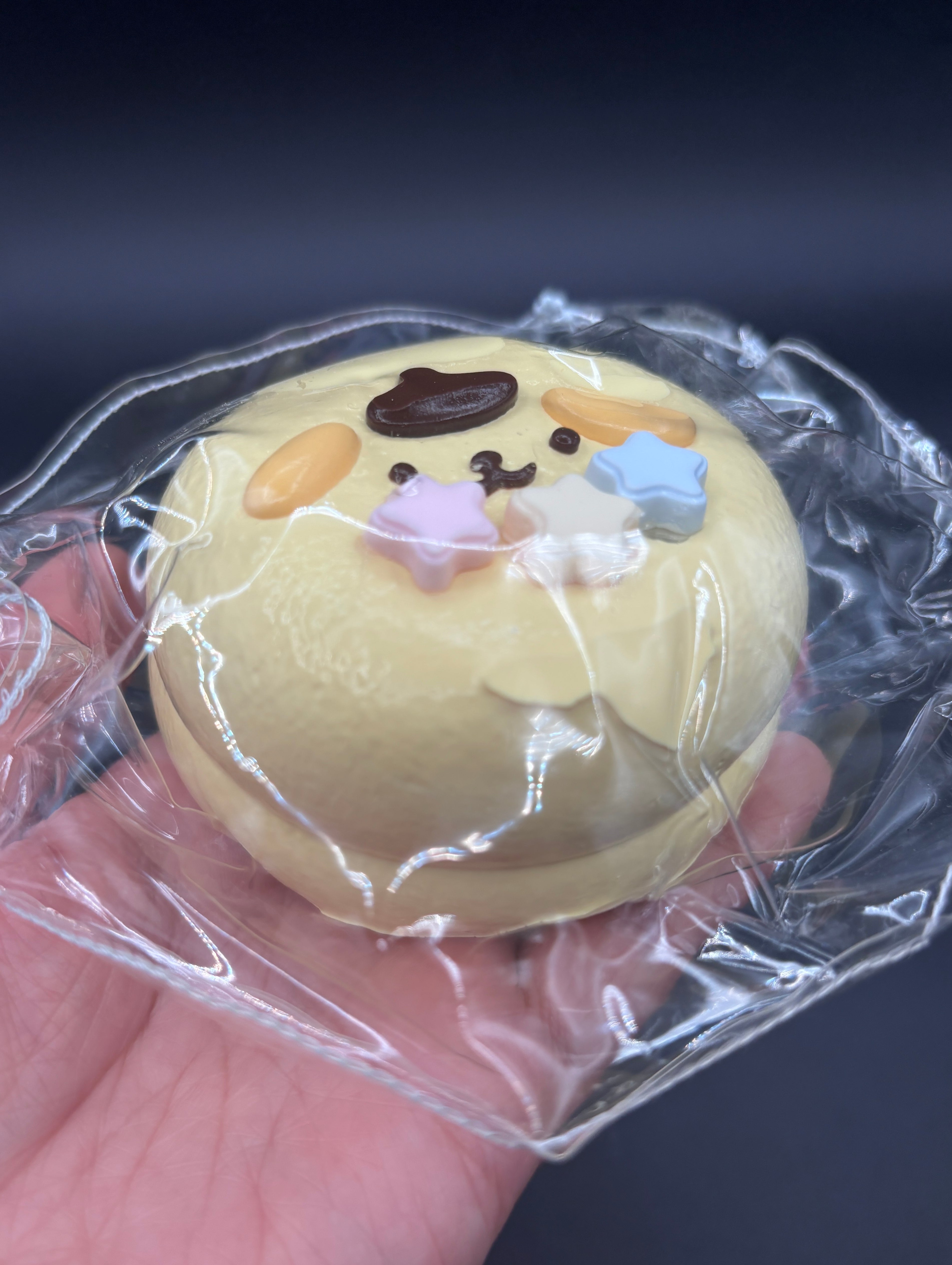 Pompompurin large water twisted cake soft  taba squishy