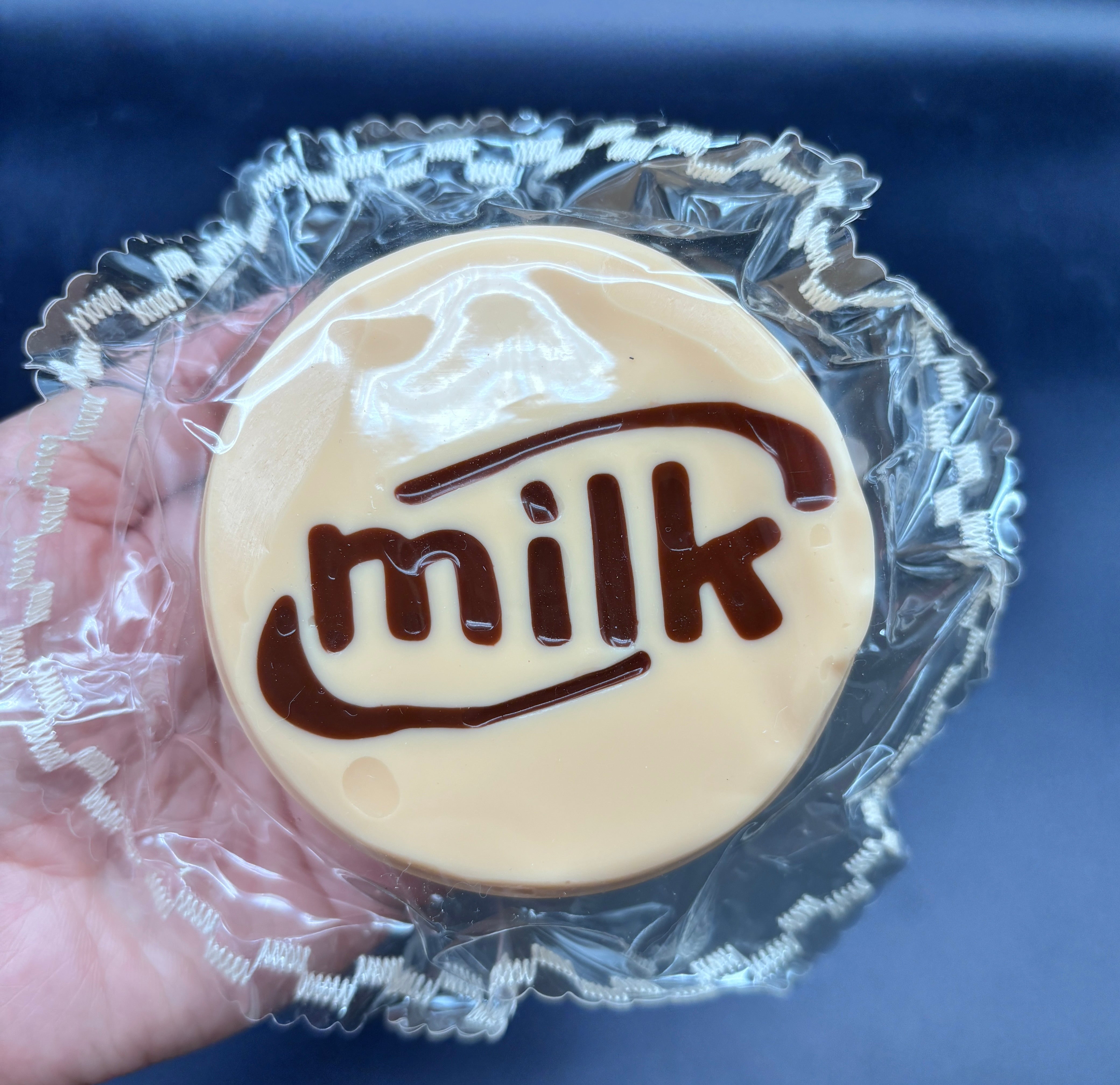 Milk cake large (pink or coffee) soft Taba Squishy Toy