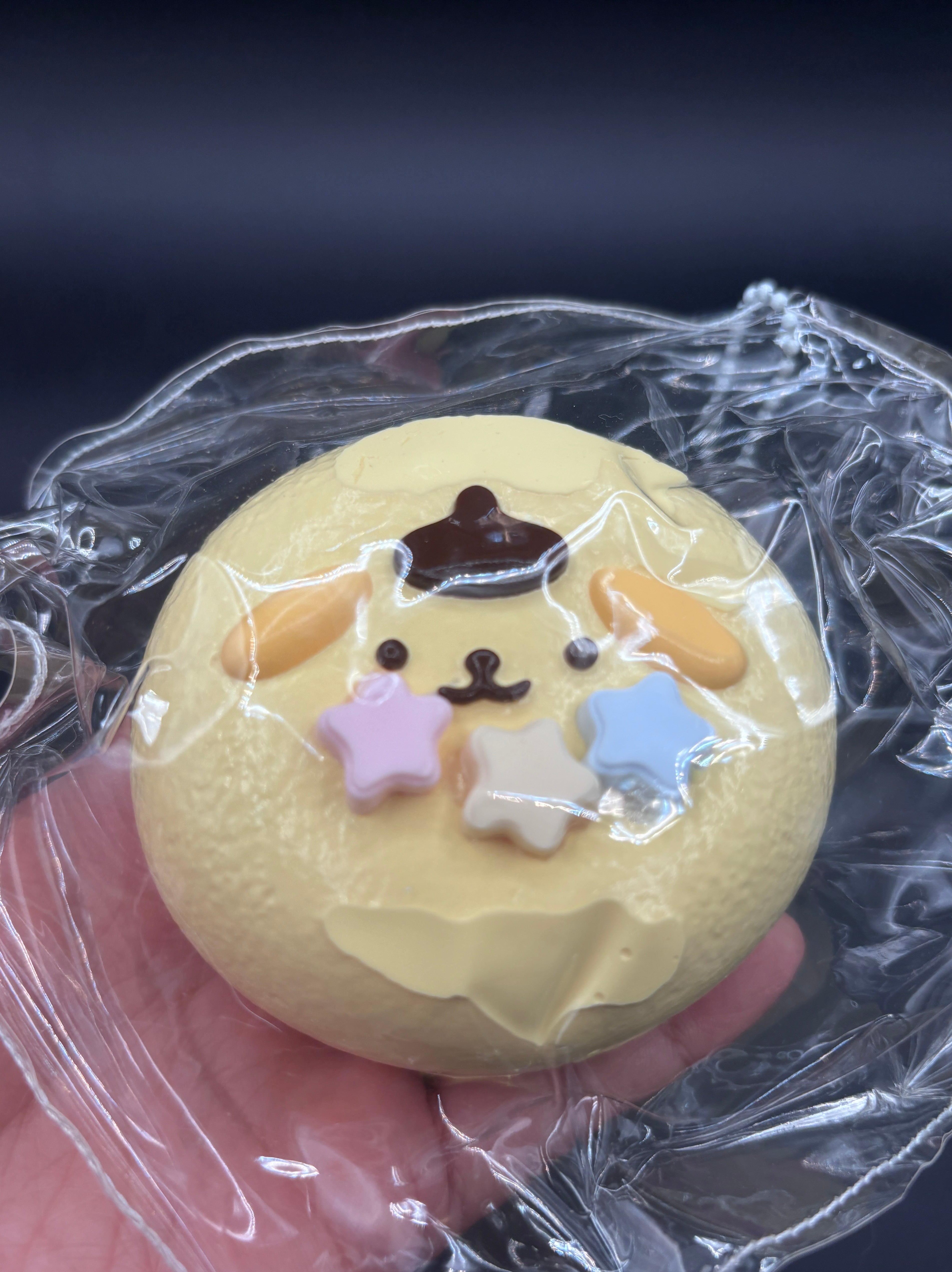 Pompompurin large water twisted cake soft  taba squishy