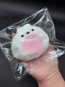 Super soft water x cream textured bunny bun taba