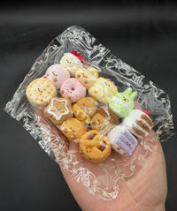 Mini keychain detailed pack of 15 jc pastries taba squishy
