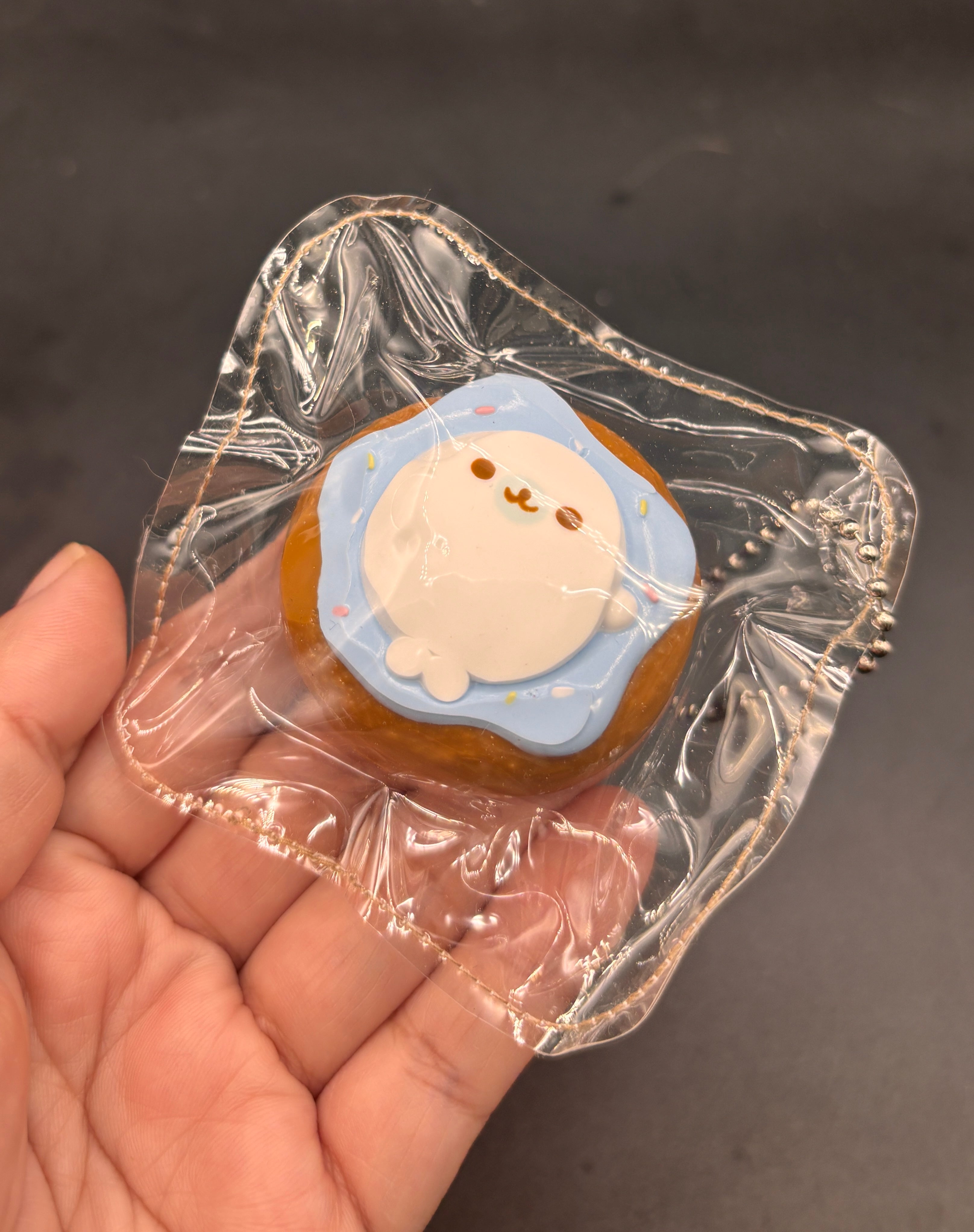 Mini taba keychain- seal donut  taba squishy